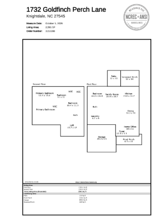 Exterior photo of 1732 Goldfinch Perch Lane, Knightdale, NC 27545. MLS: 10195774