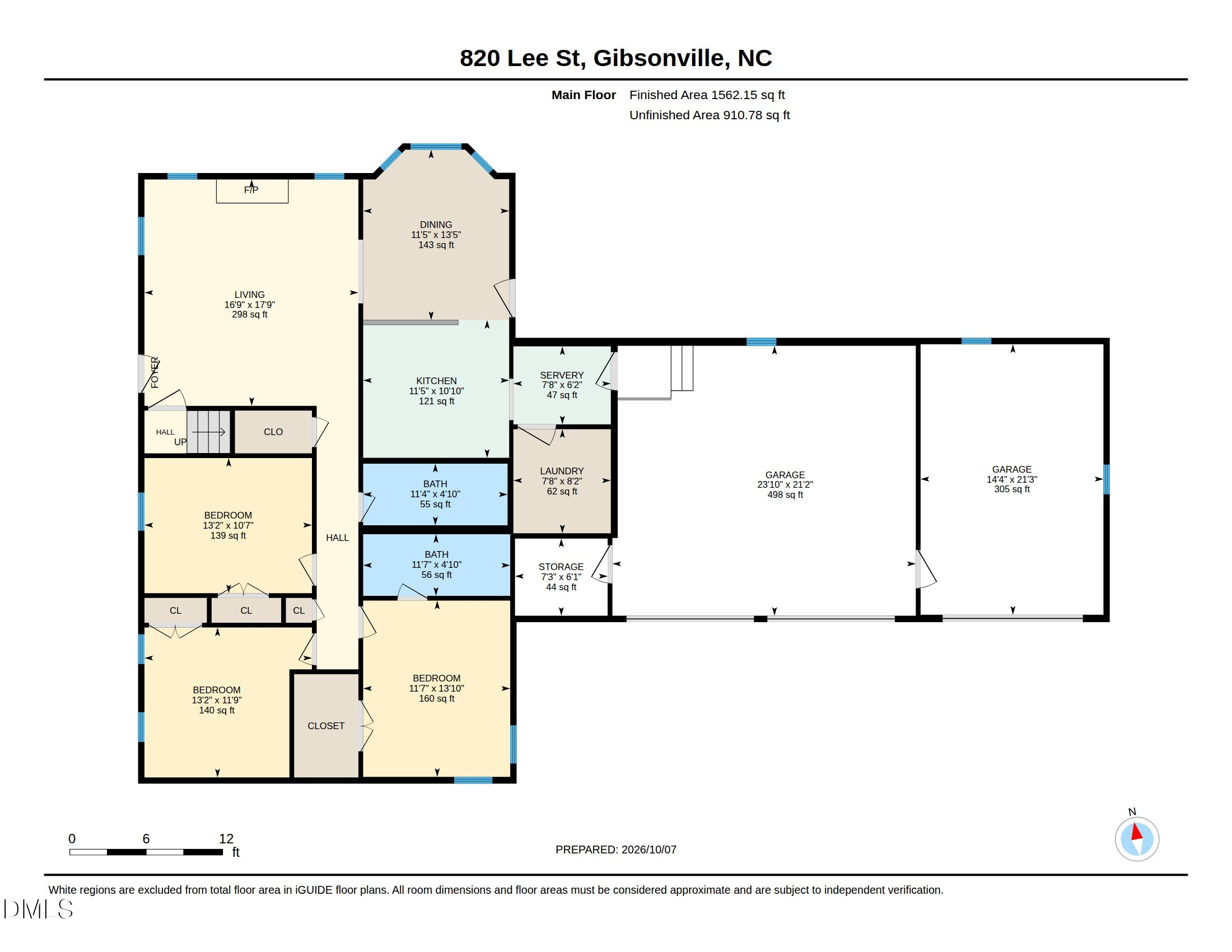 Exterior photo of 820 Lee Street, Gibsonville, NC 27249. MLS: 10198213