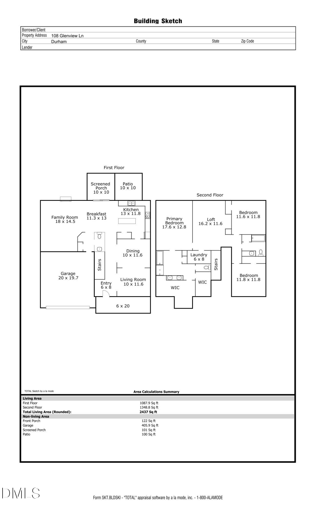Exterior photo of 108 Glenview Lane, Durham, NC 27703. MLS: 10158942