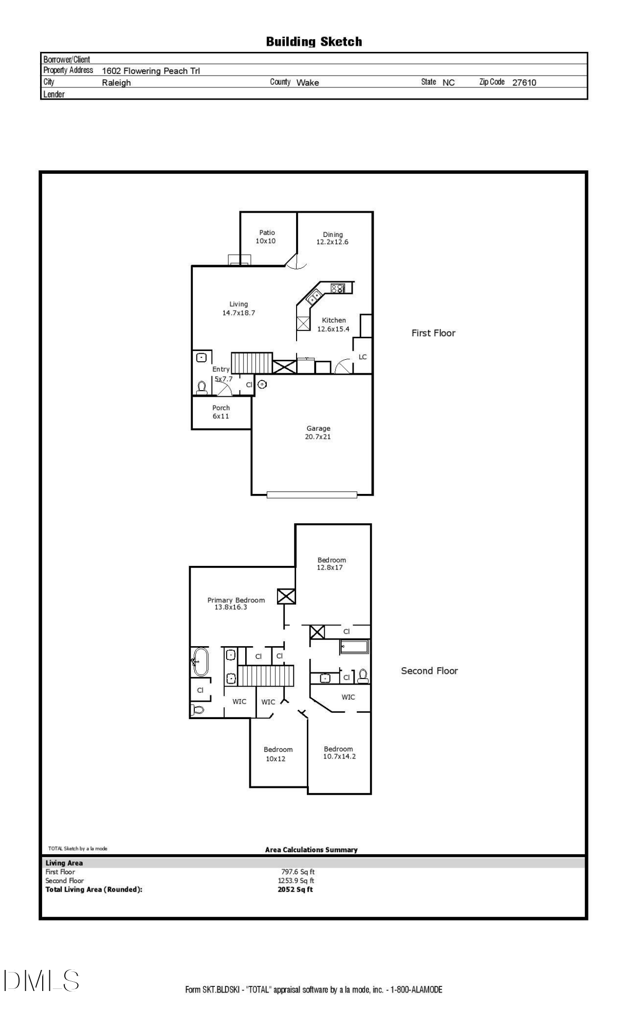 Exterior photo of 1602 Flowering Peach Trail, Raleigh, NC 27610. MLS: 10194488