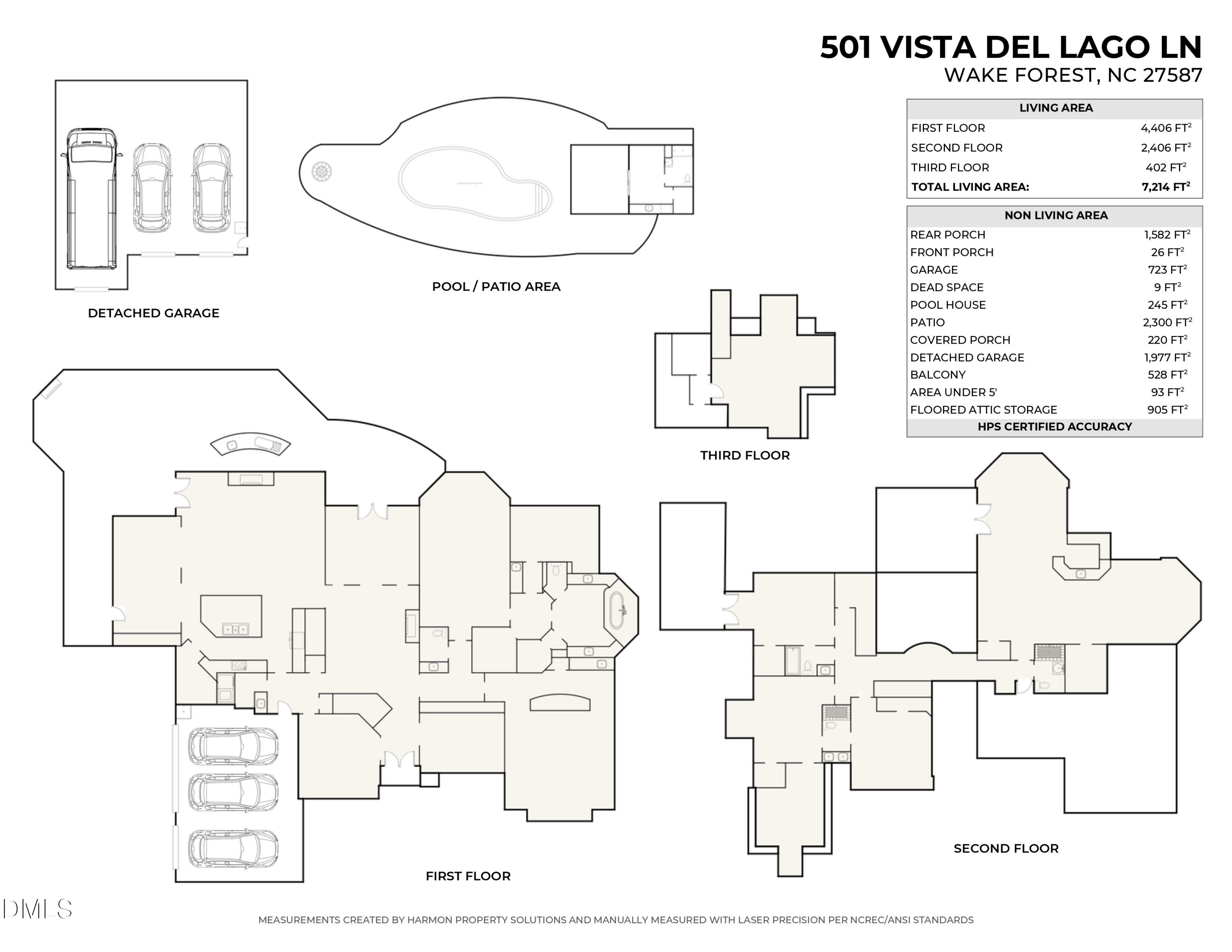 Exterior photo of 501 Vista Del Lago Lane, Wake Forest, NC 27587. MLS: 10174742