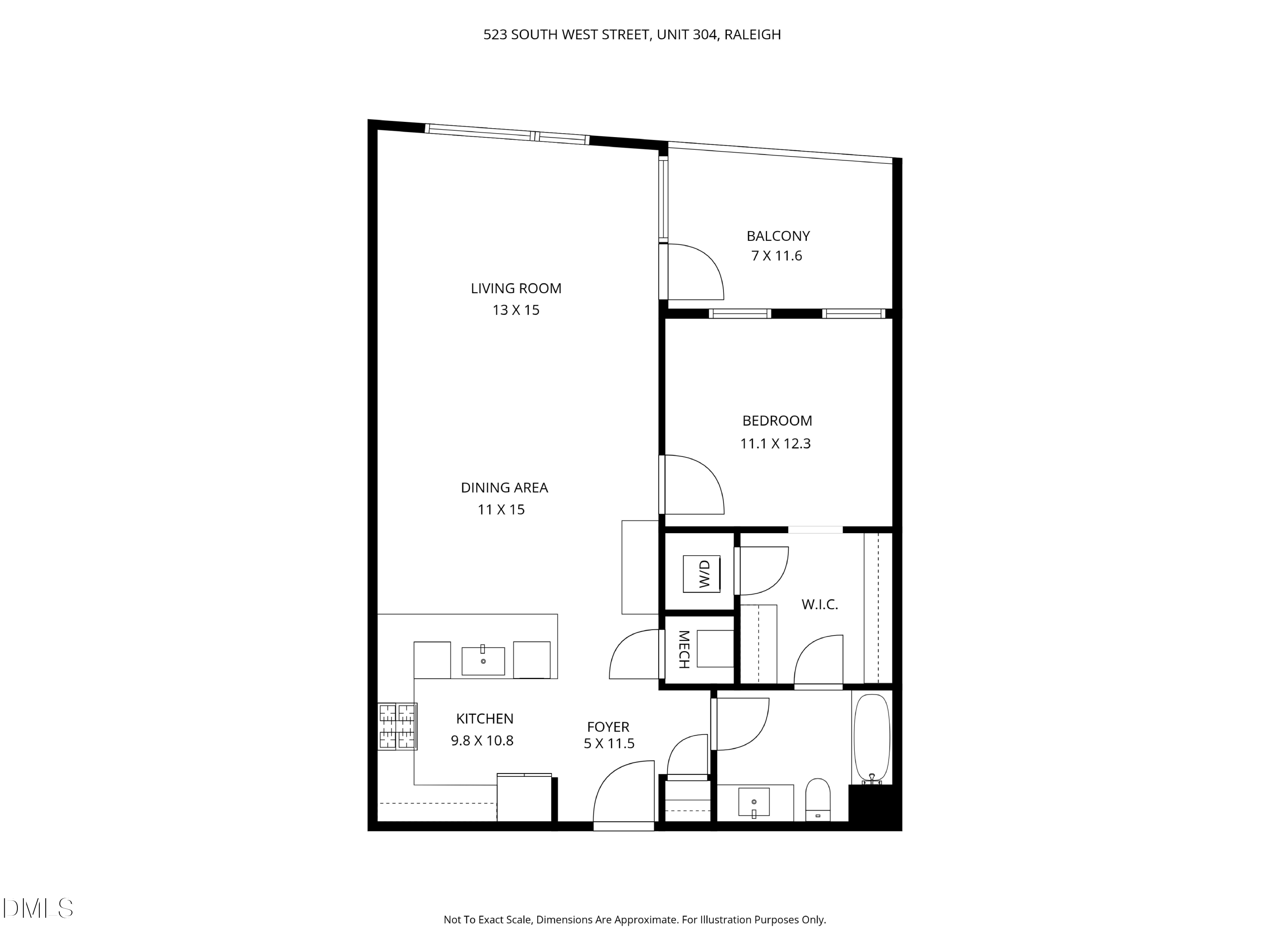 Exterior photo of 523 S West Street 304, Raleigh, NC 27601. MLS: 10187217