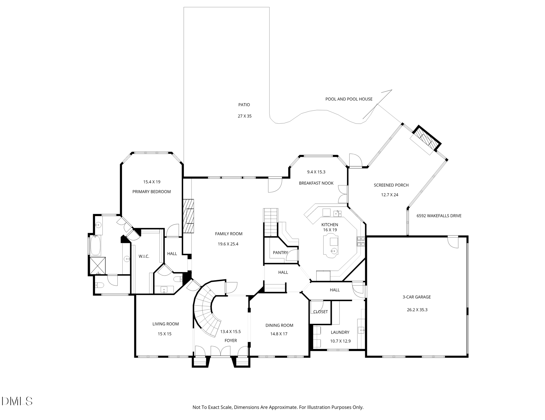 Exterior photo of 6592 Wakefalls Drive, Wake Forest, NC 27587. MLS: 10193410