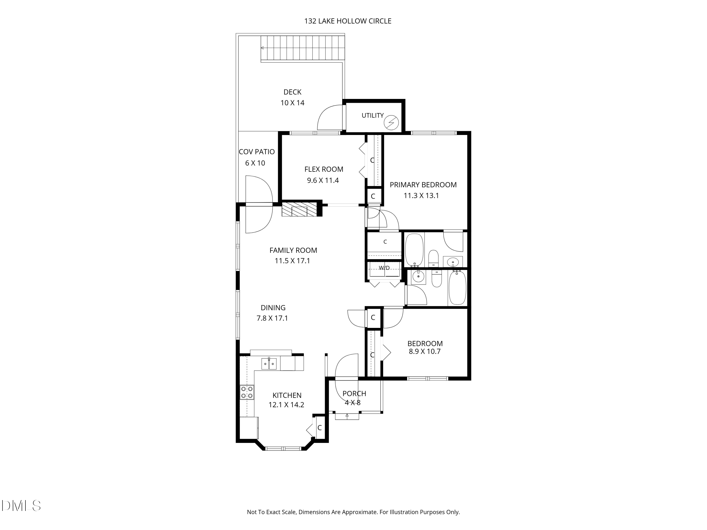 Exterior photo of 132 Lake Hollow Circle, Cary, NC 27513. MLS: 10190593