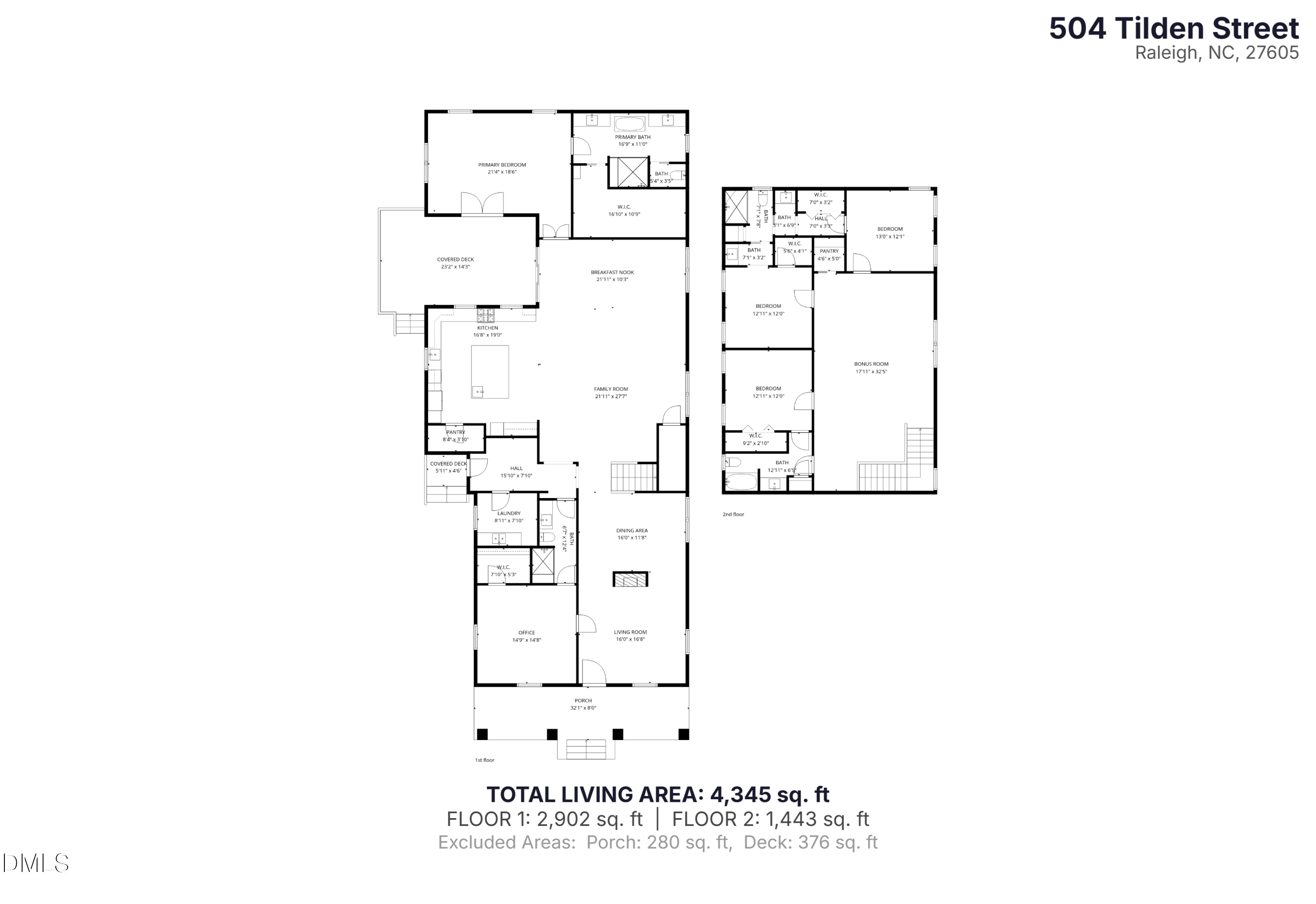 Exterior photo of 504 Tilden Street, Raleigh, NC 27605. MLS: 10167171