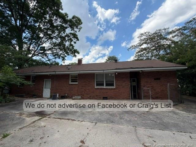 Exterior photo of 3625 Drayton Road, Fayetteville, NC 28303. MLS: 765278