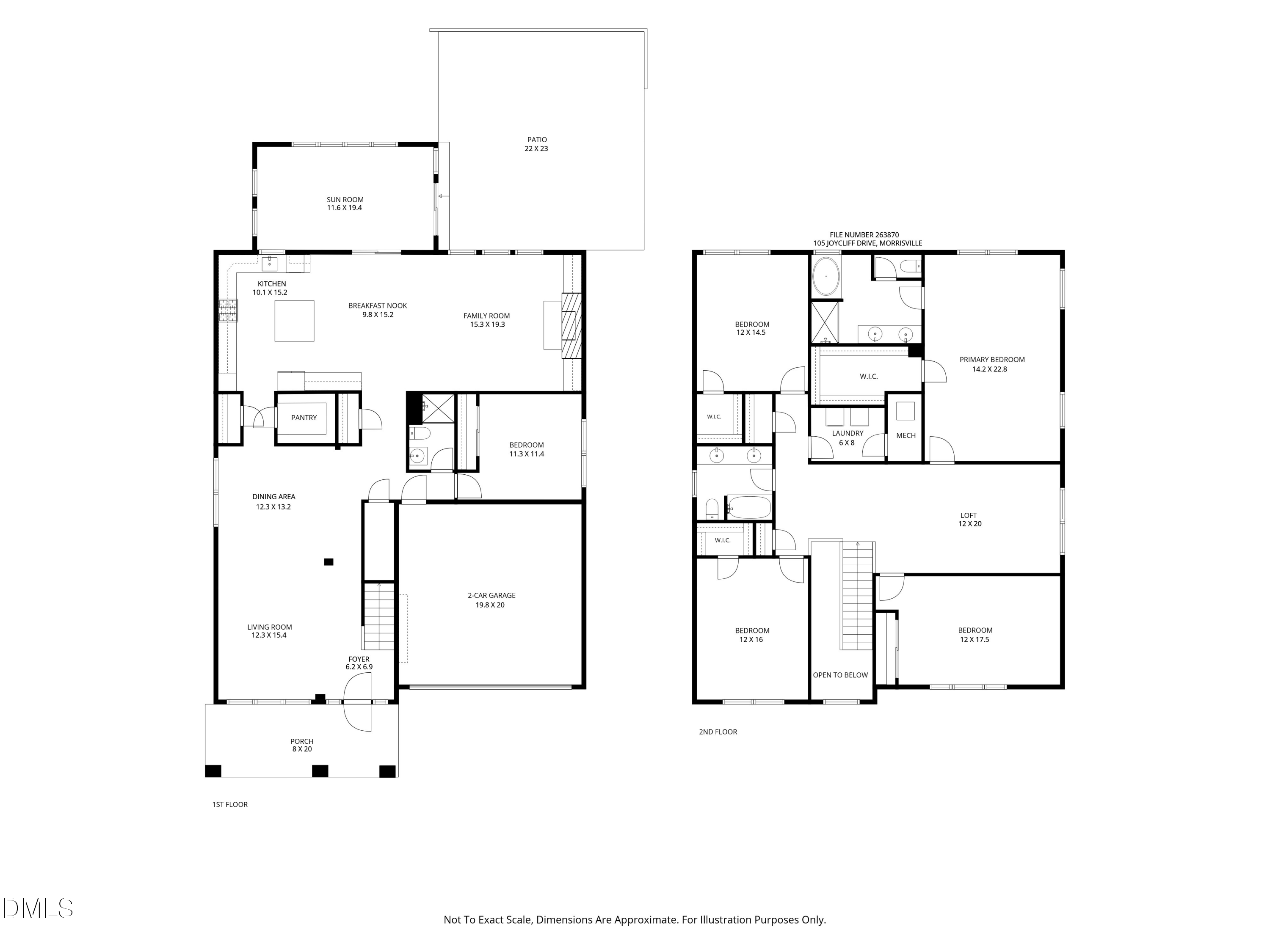 Exterior photo of 105 Joycliff Drive, Morrisville, NC 27560. MLS: 10194478