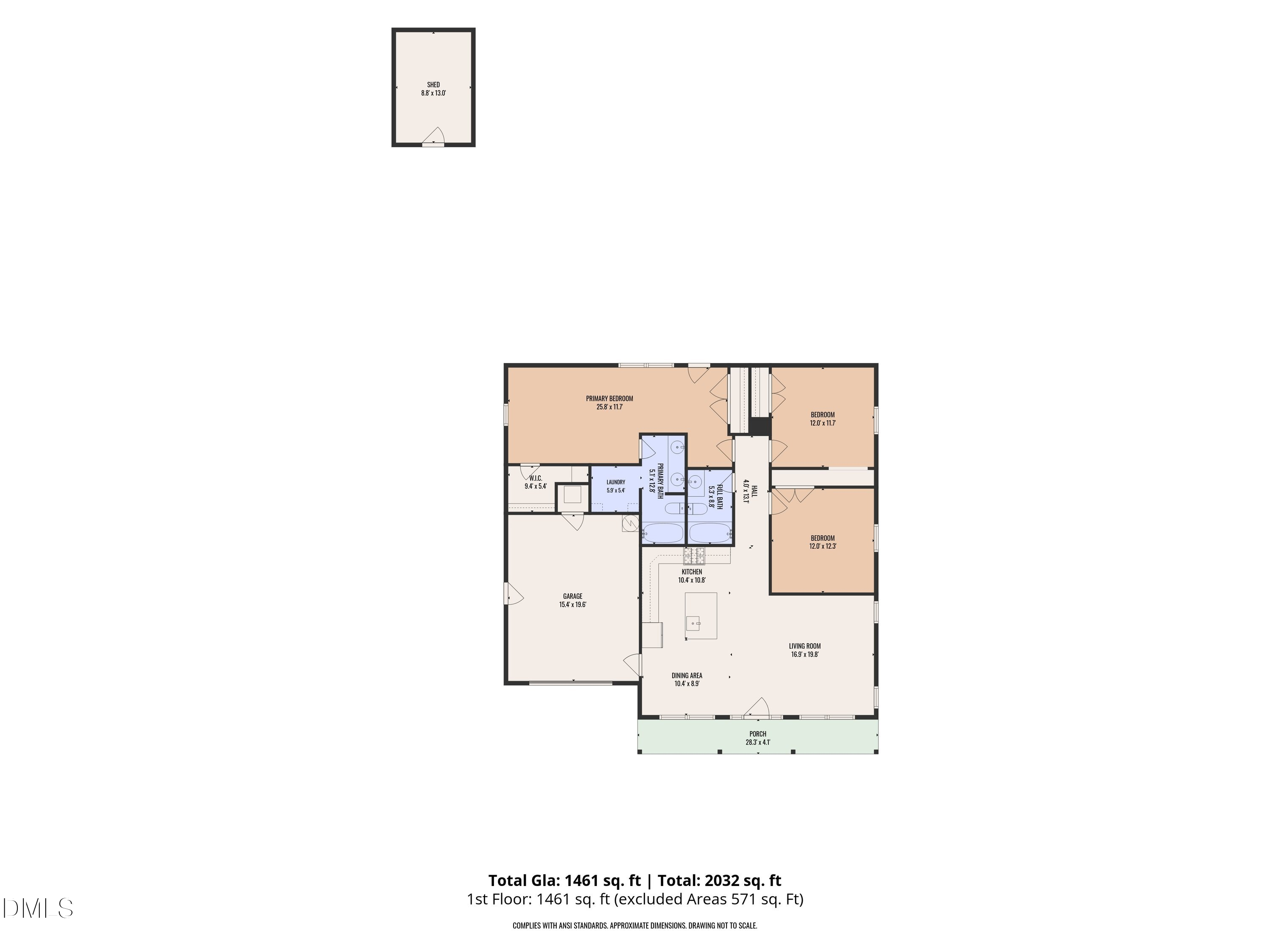 Exterior photo of 311 E Davis Street, Smithfield, NC 27577. MLS: 10194151