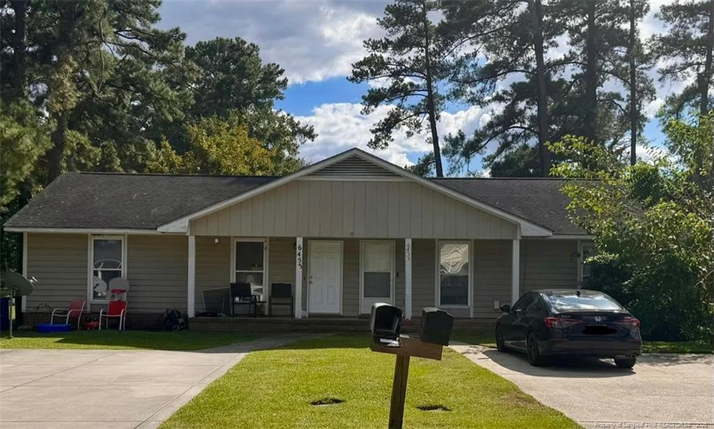 Exterior photo of 6453-6455 Rockford Drive, Fayetteville, NC 28304. MLS: 770226