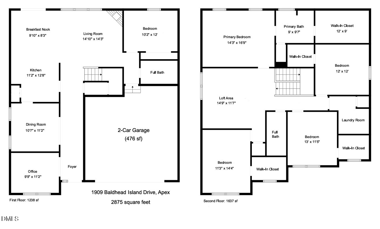 Exterior photo of 1909 Baldhead Island Drive, Apex, NC 27502. MLS: 10198852