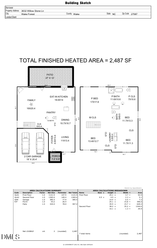 Exterior photo of 3632 Willow Stone Lane, Wake Forest, NC 27587. MLS: 10169999