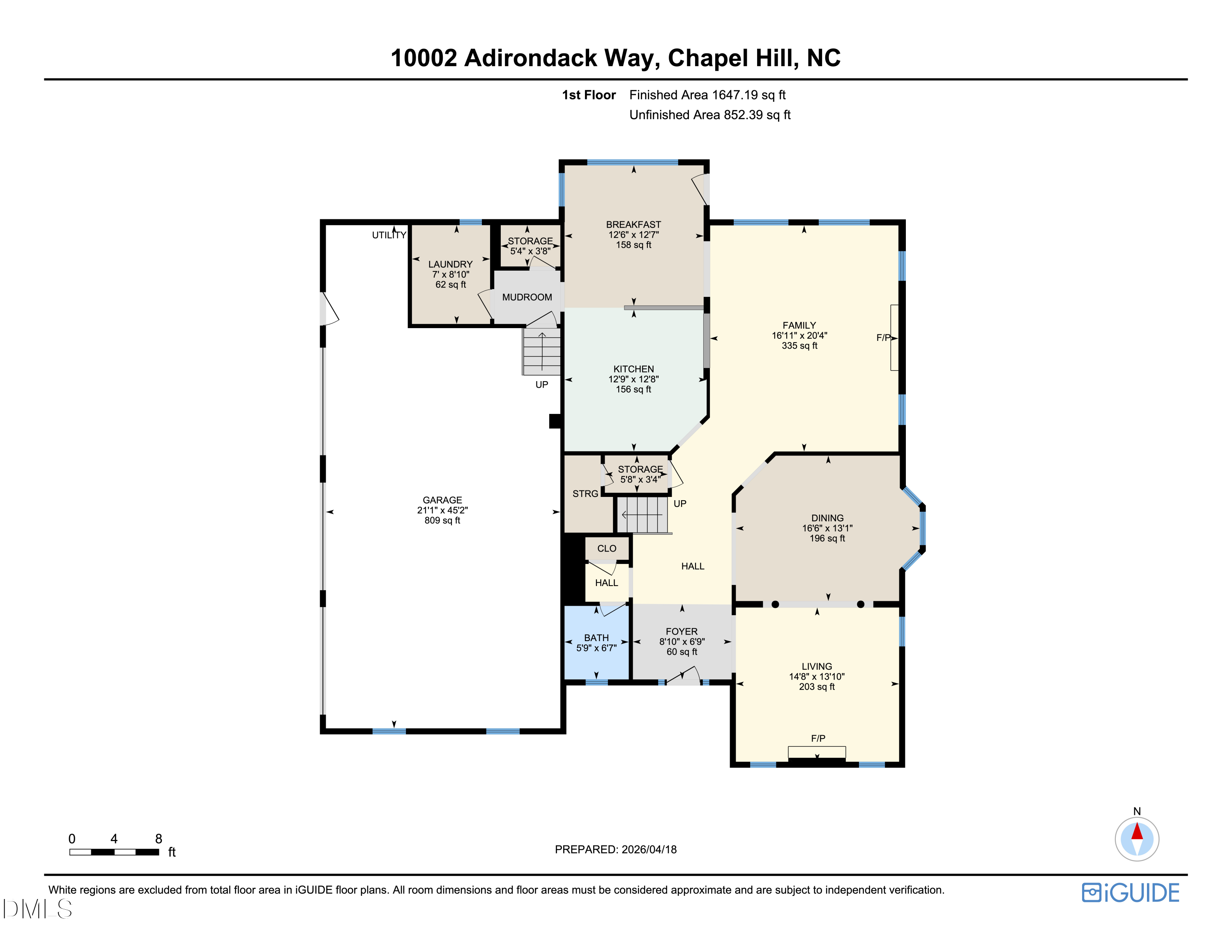 Exterior photo of 10002 Adirondack Way, Chapel Hill, NC 27517. MLS: 10165934