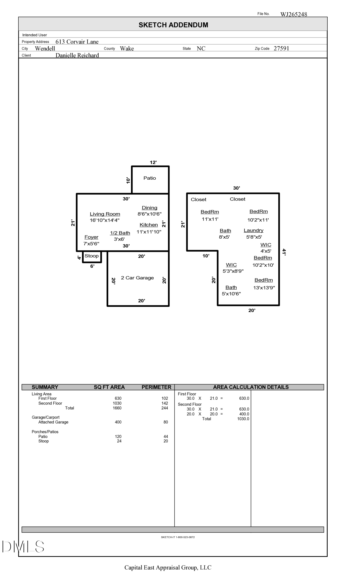 Exterior photo of 613 Corvair Lane, Wendell, NC 27591. MLS: 10187746