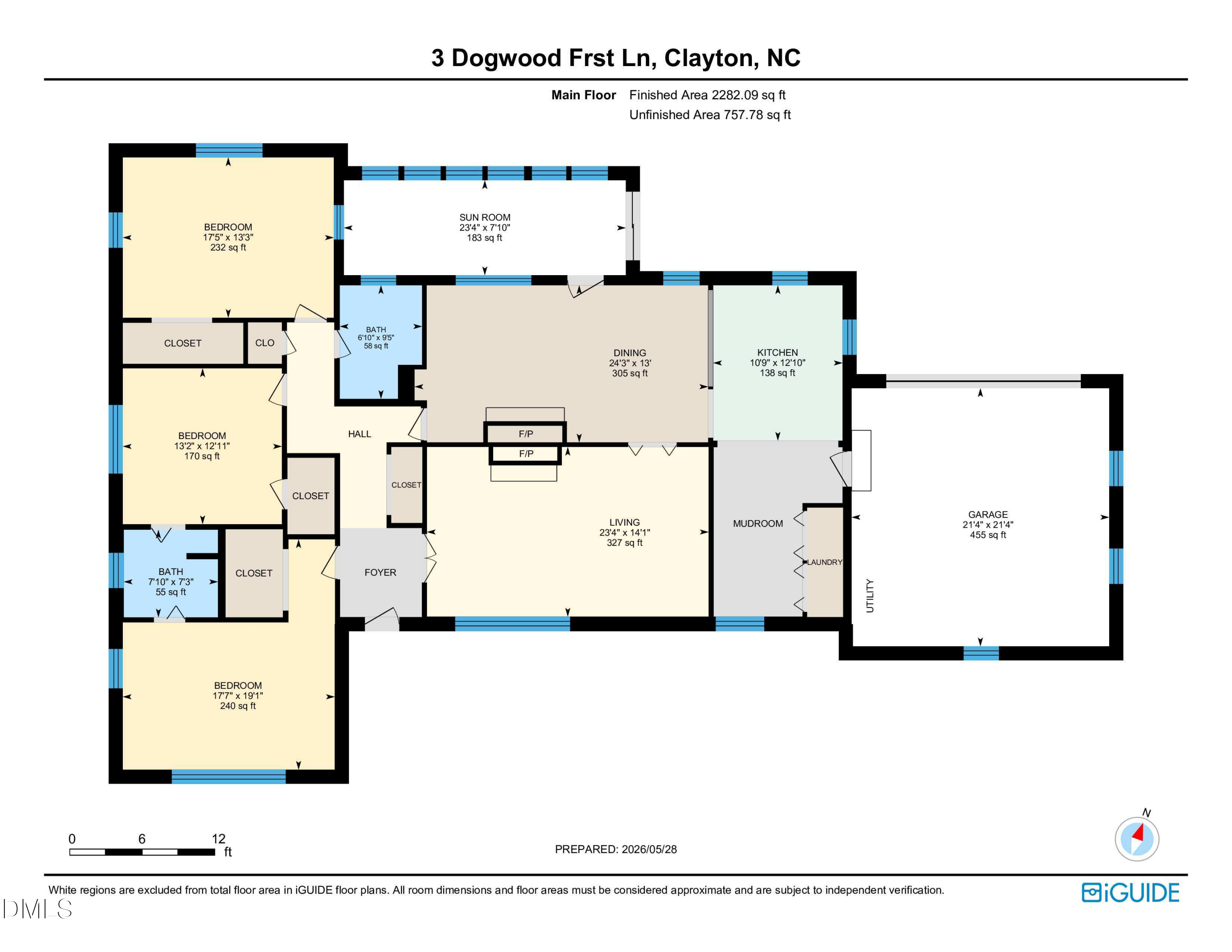 Exterior photo of 3 Dogwood Forest, Clayton, NC 27520. MLS: 10170783