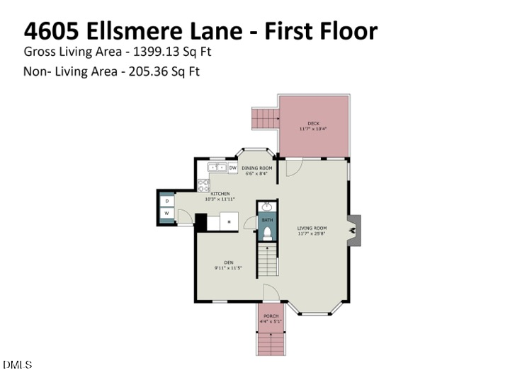 Exterior photo of 4605 Ellsmere Lane, Raleigh, NC 27604. MLS: 10190380
