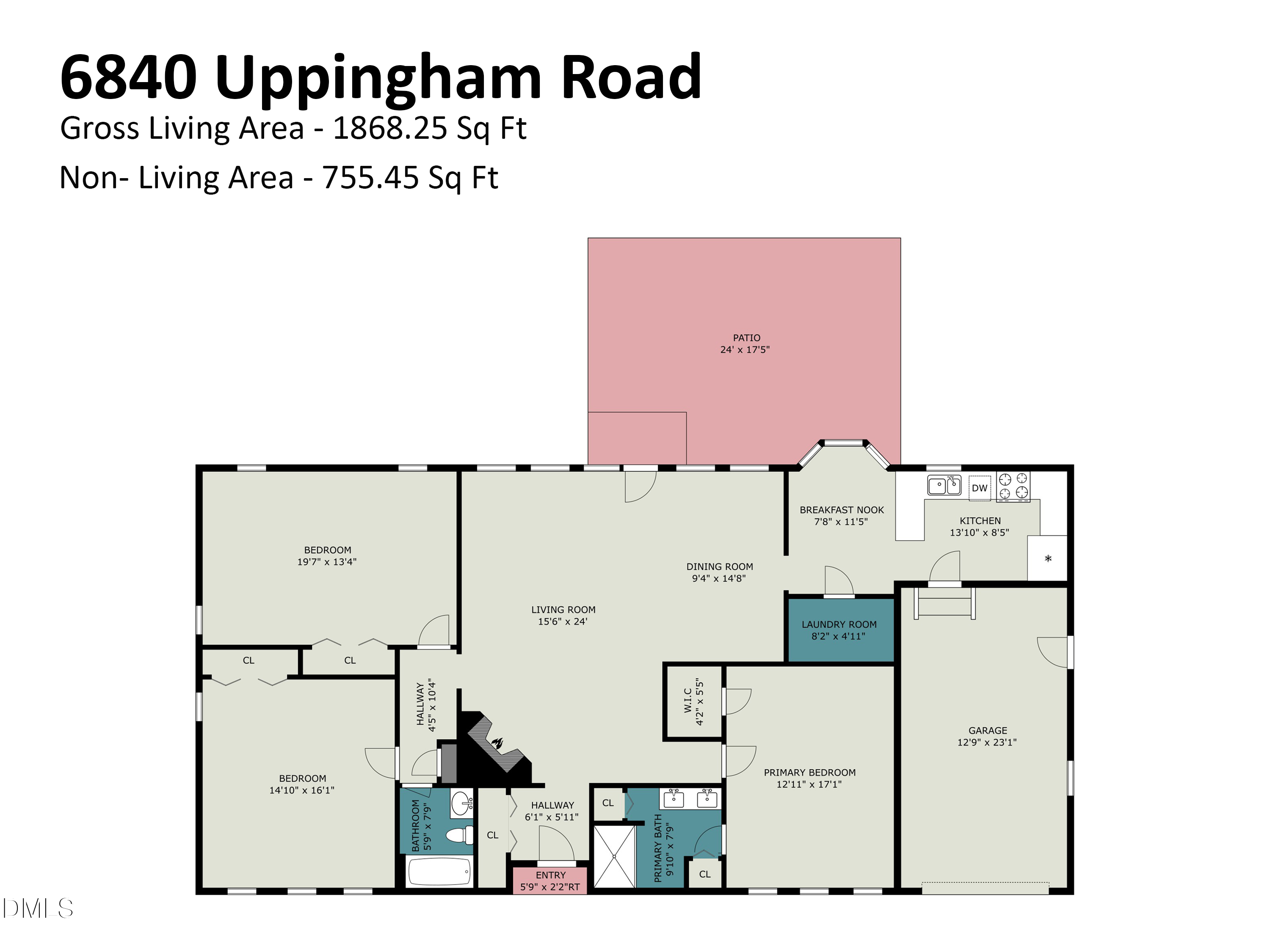 Exterior photo of 6840 Uppingham Road, Fayetteville, NC 28306. MLS: 10199356