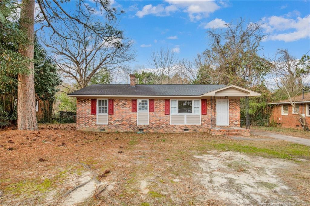 Exterior photo of 1672 Wellons Drive, Fayetteville, NC 28304. MLS: 755524