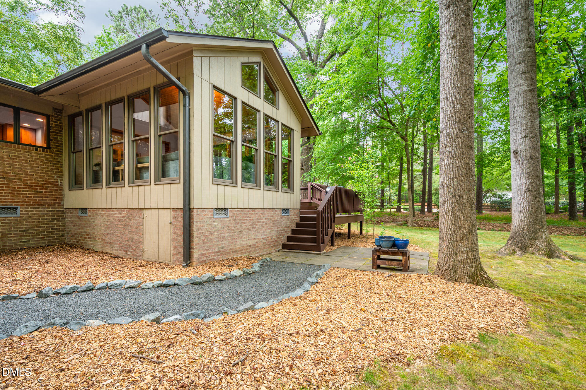 Exterior photo of 1020 Burning Tree Drive, Chapel Hill, NC 27517. MLS: 10173485
