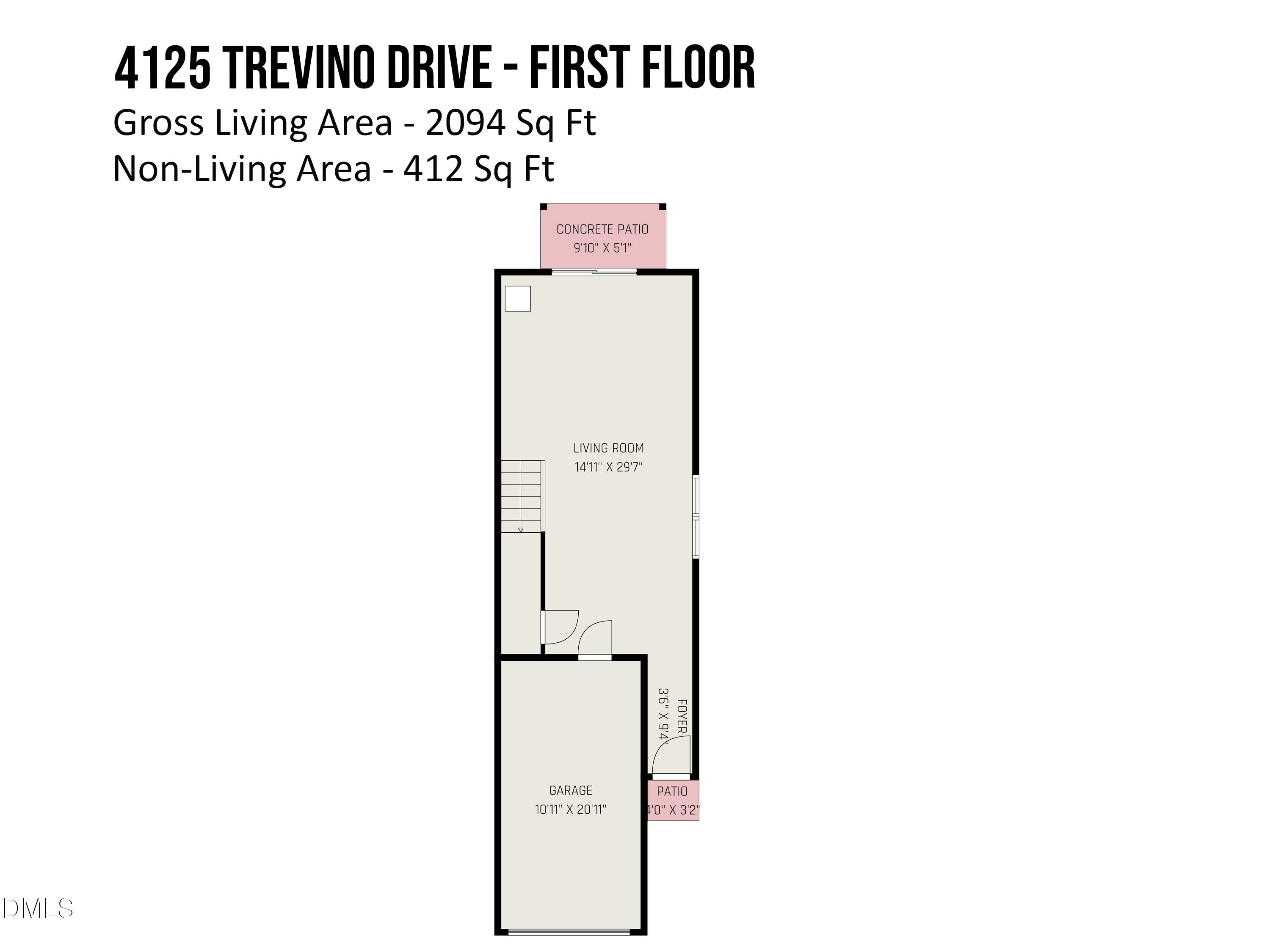 Exterior photo of 4125 Trevino Drive, Durham, NC 27704. MLS: 10130566