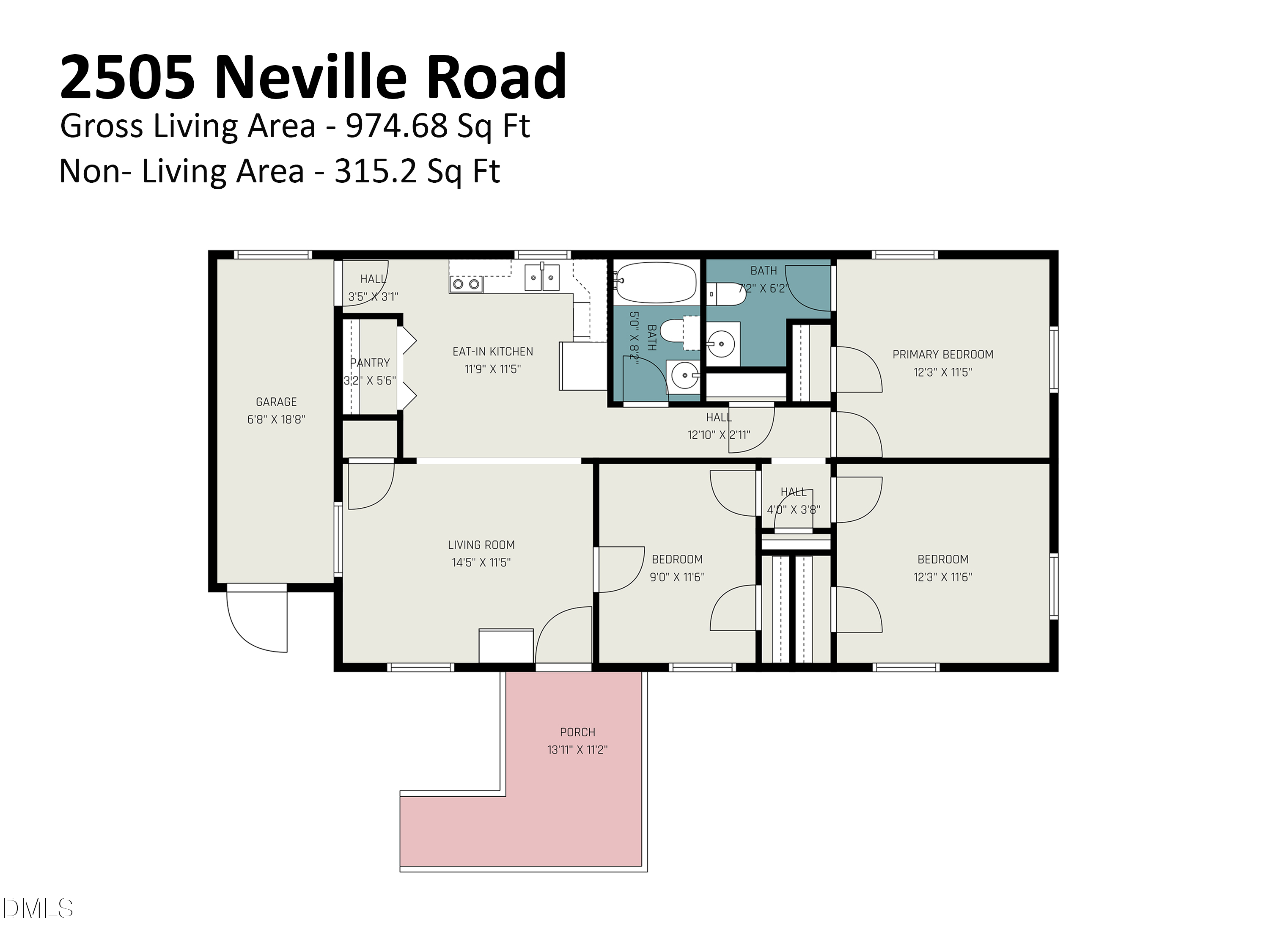 Exterior photo of 2505 Neville Road, Chapel Hill, NC 27516. MLS: 10166096