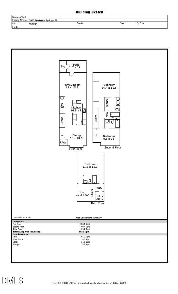 Exterior photo of 3015 Berkeley Springs Place, Raleigh, NC 27616. MLS: 10181829