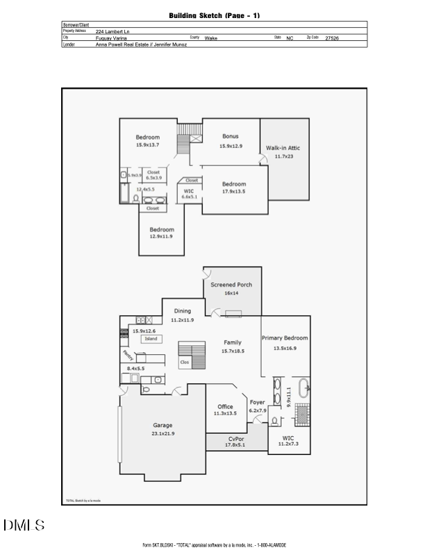 Exterior photo of 224 Lambert Lane, Fuquay Varina, NC 27526. MLS: 10198388