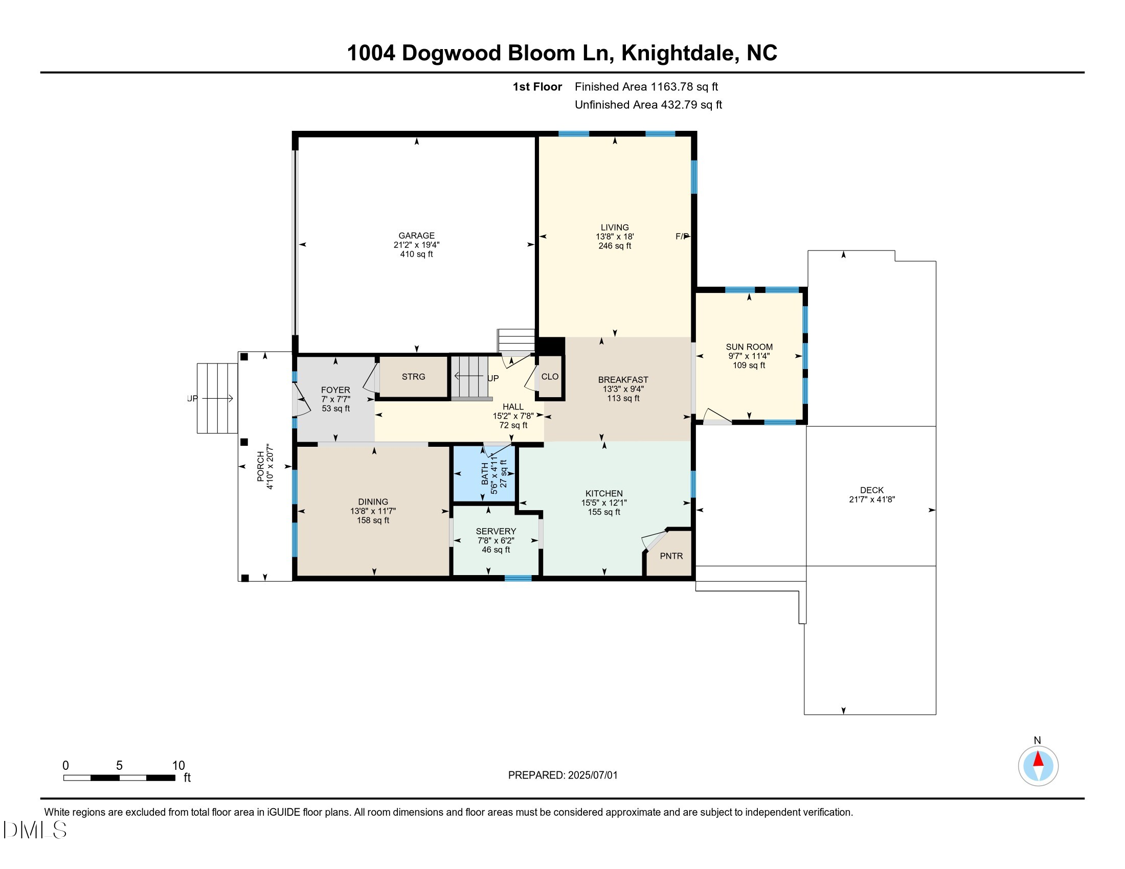 Exterior photo of 1004 Dogwood Bloom Lane, Knightdale, NC 27545. MLS: 10164743
