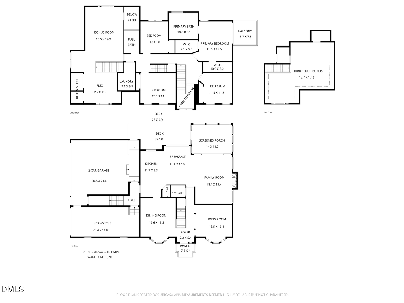 Exterior photo of 2513 Cotesworth Drive, Wake Forest, NC 27587. MLS: 10199257