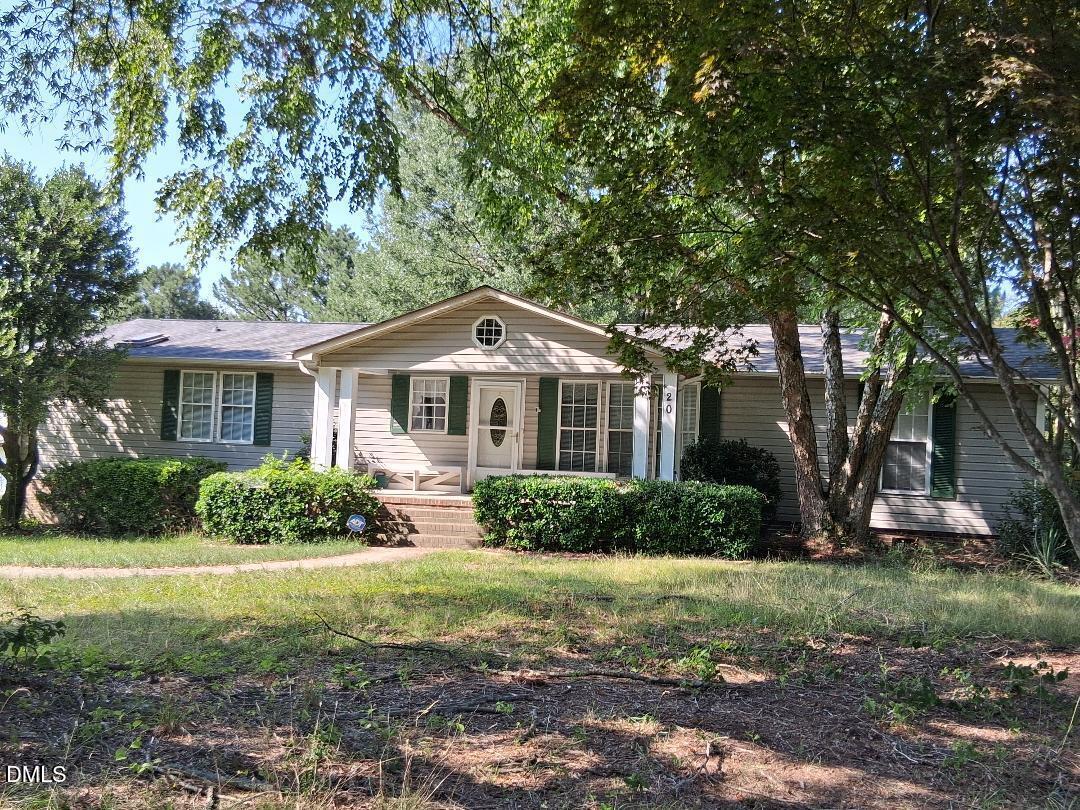 Exterior photo of 20 Rus Drive, Louisburg, NC 27549. MLS: 10168030