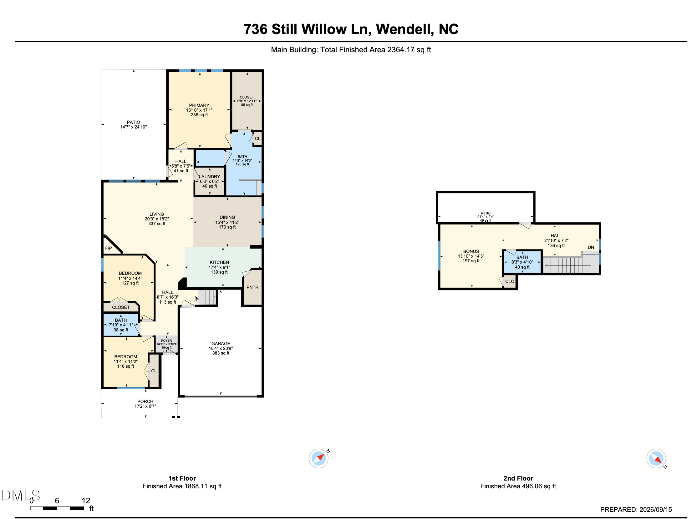 Exterior photo of 736 Still Willow Lane, Wendell, NC 27591. MLS: 10193480