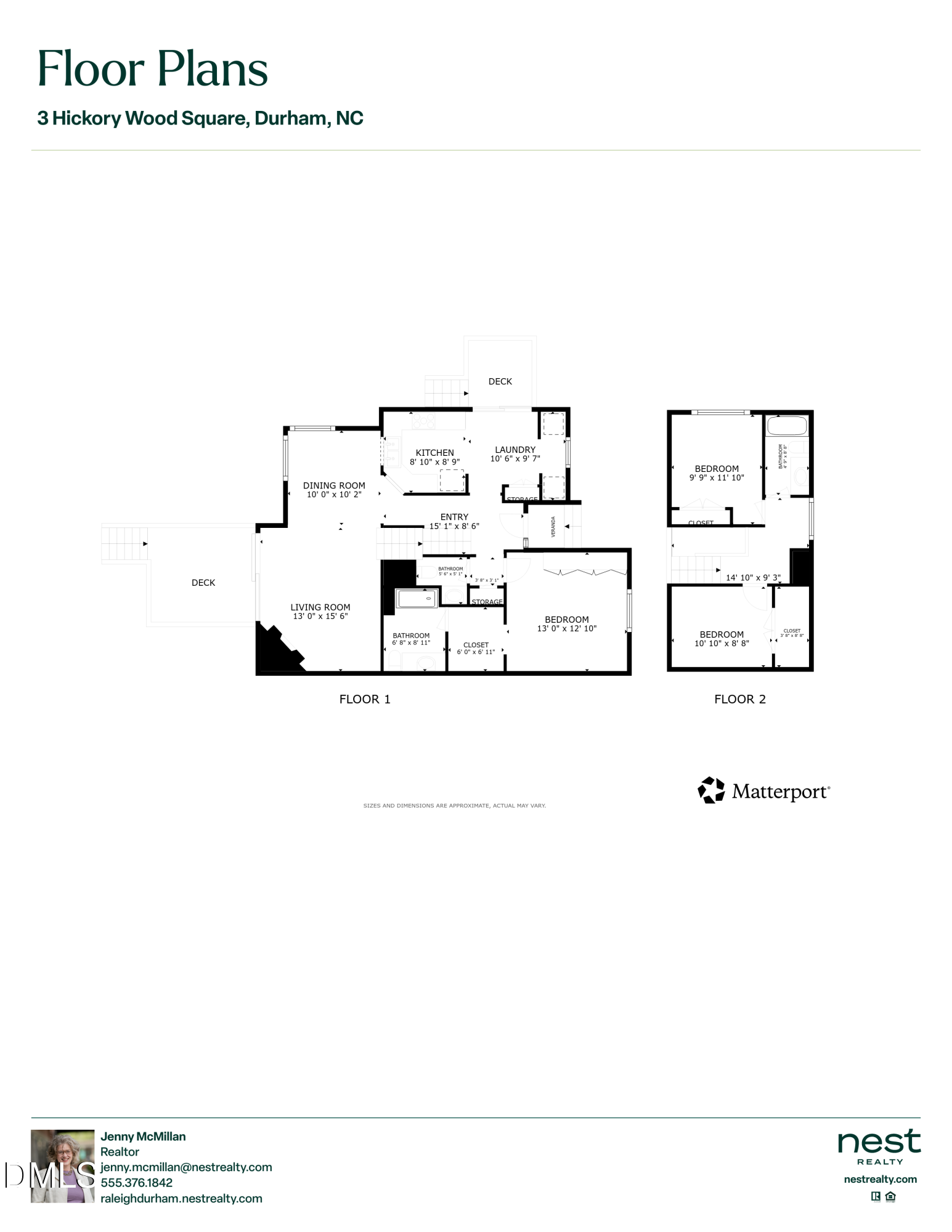 Exterior photo of 3 Hickory Wood Square, Durham, NC 27713. MLS: 10189217