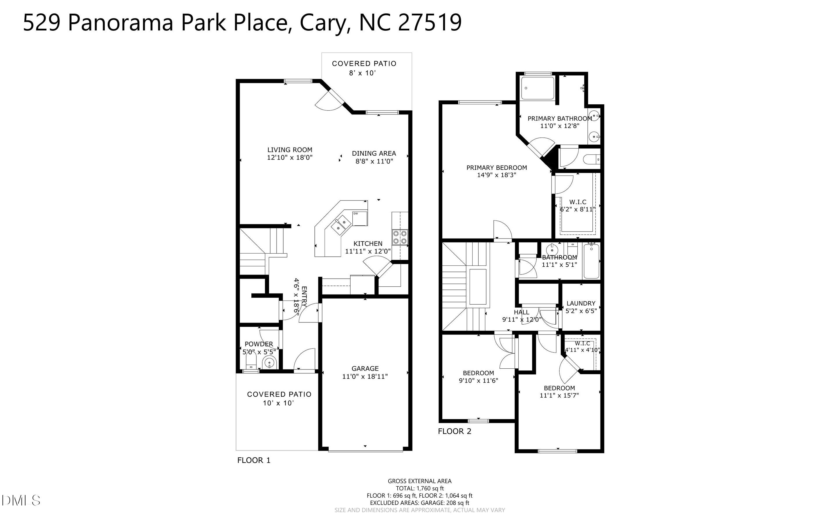 Exterior photo of 529 Panorama Park Place, Cary, NC 27519. MLS: 10186283