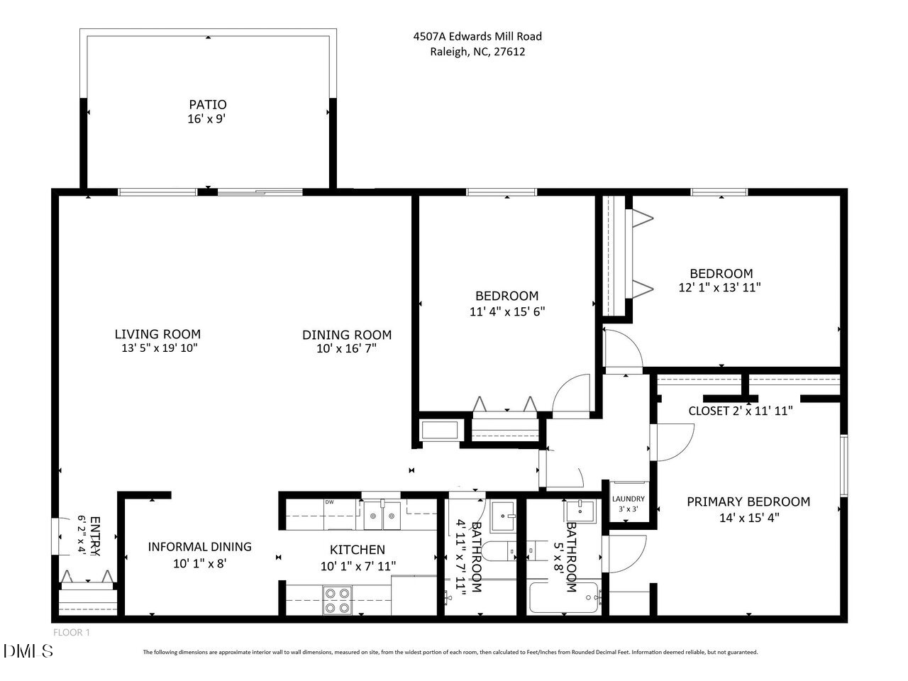 Exterior photo of 4507 Edwards Mill Road A, Raleigh, NC 27612. MLS: 10186070