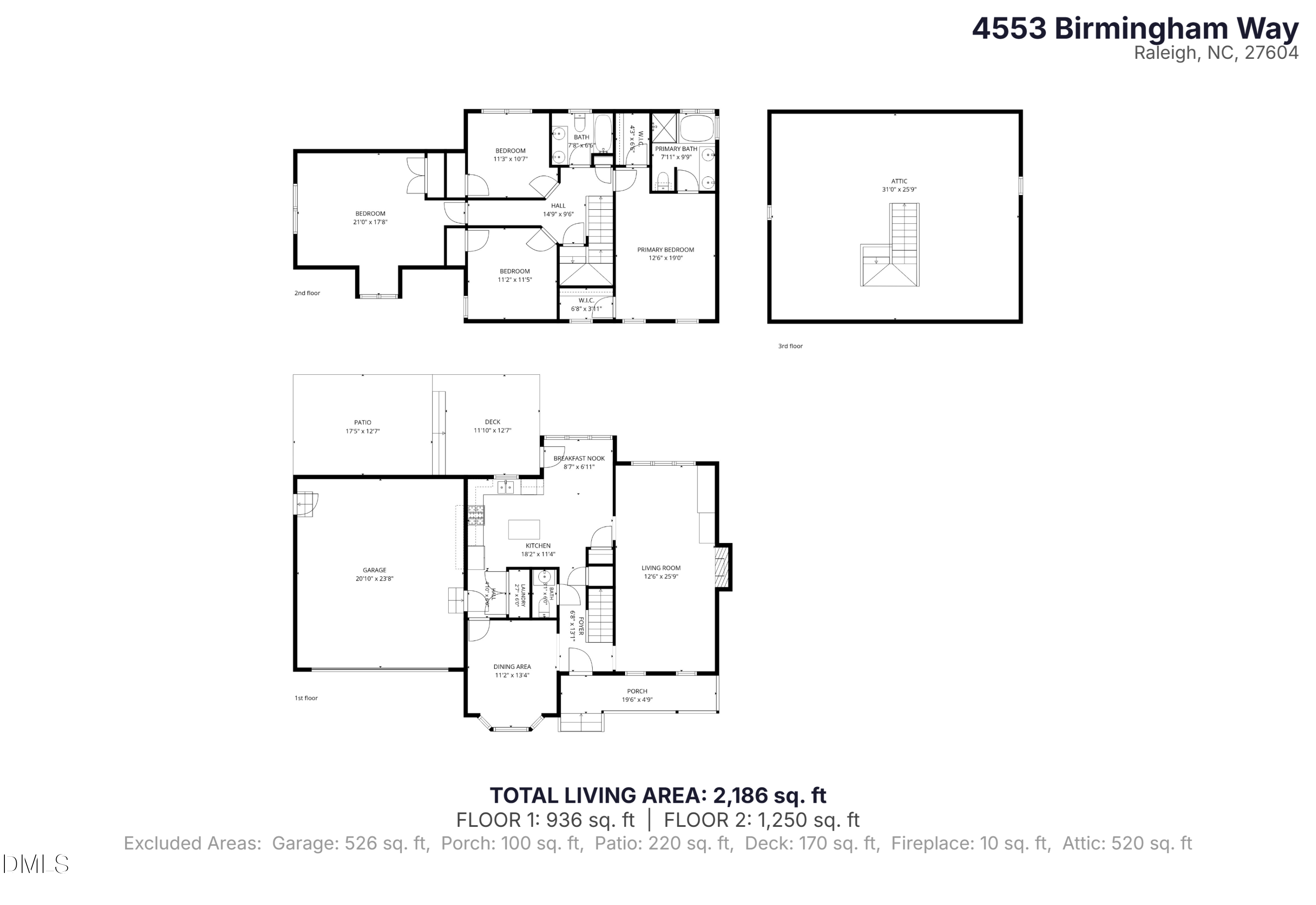 Exterior photo of 4553 Birmingham Way, Raleigh, NC 27604. MLS: 10195047
