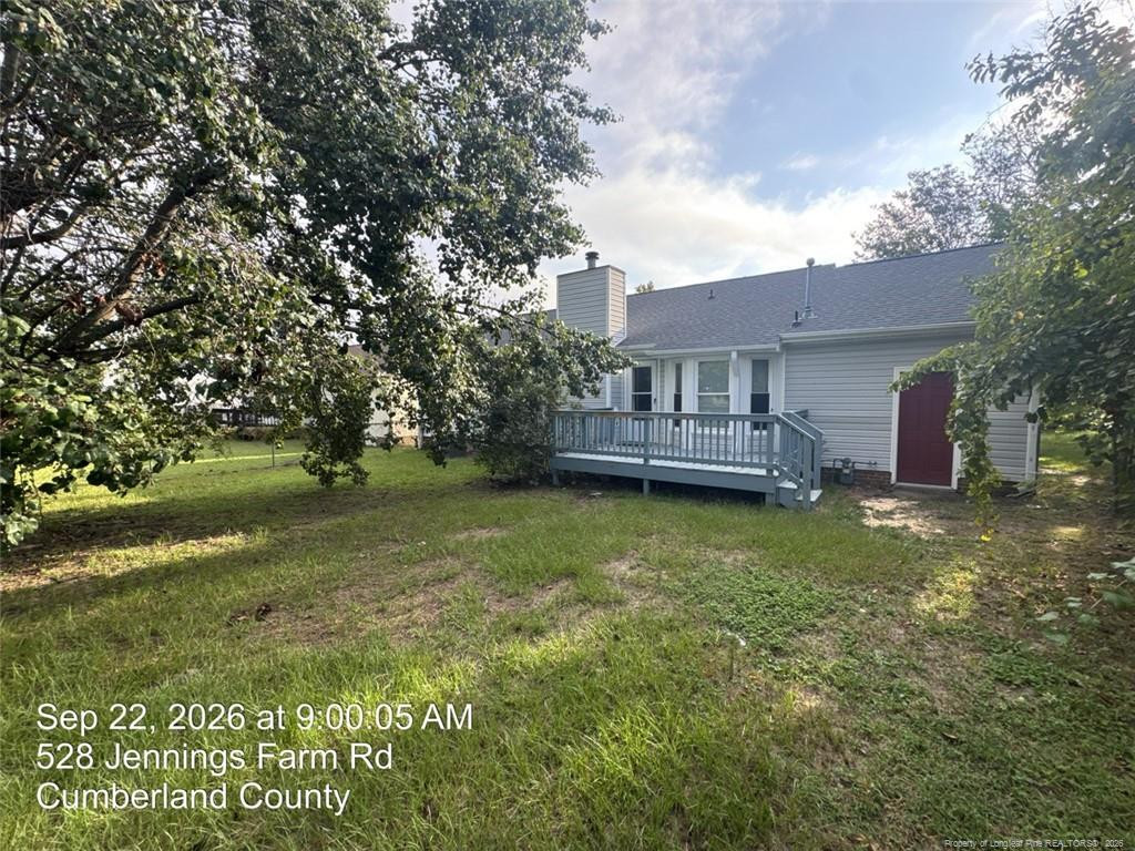 Exterior photo of 528 Jennings Farm Road, Fayetteville, NC 28314. MLS: 770098
