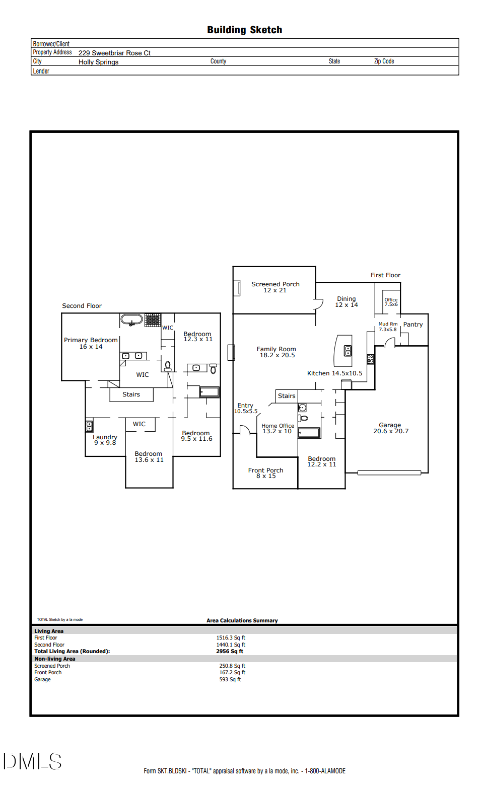 Exterior photo of 229 Sweetbriar Rose Court, Holly Springs, NC 27540. MLS: 10187581