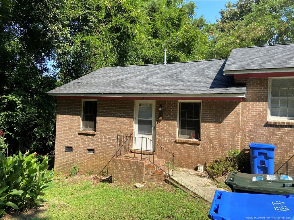 Exterior photo of 1811 Powatan Street, Fayetteville, NC 28301. MLS: 764899