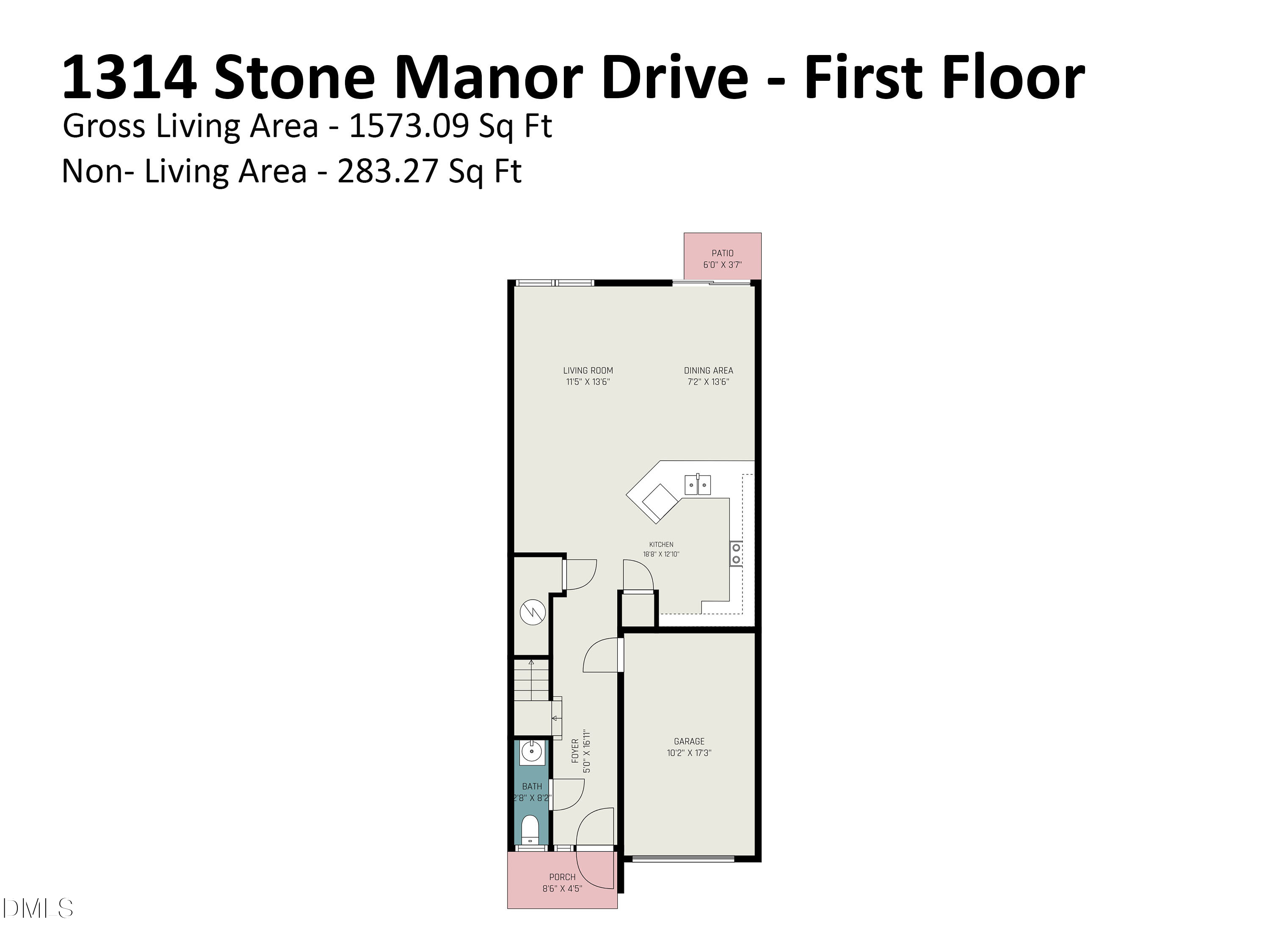 Exterior photo of 1314 Stone Manor Drive, Raleigh, NC 27610. MLS: 10175960