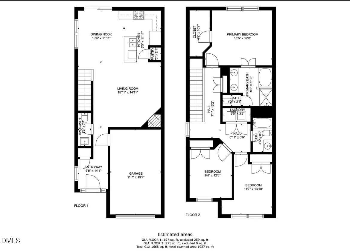 Exterior photo of 168 Token House Road, Durham, NC 27703. MLS: 10191262