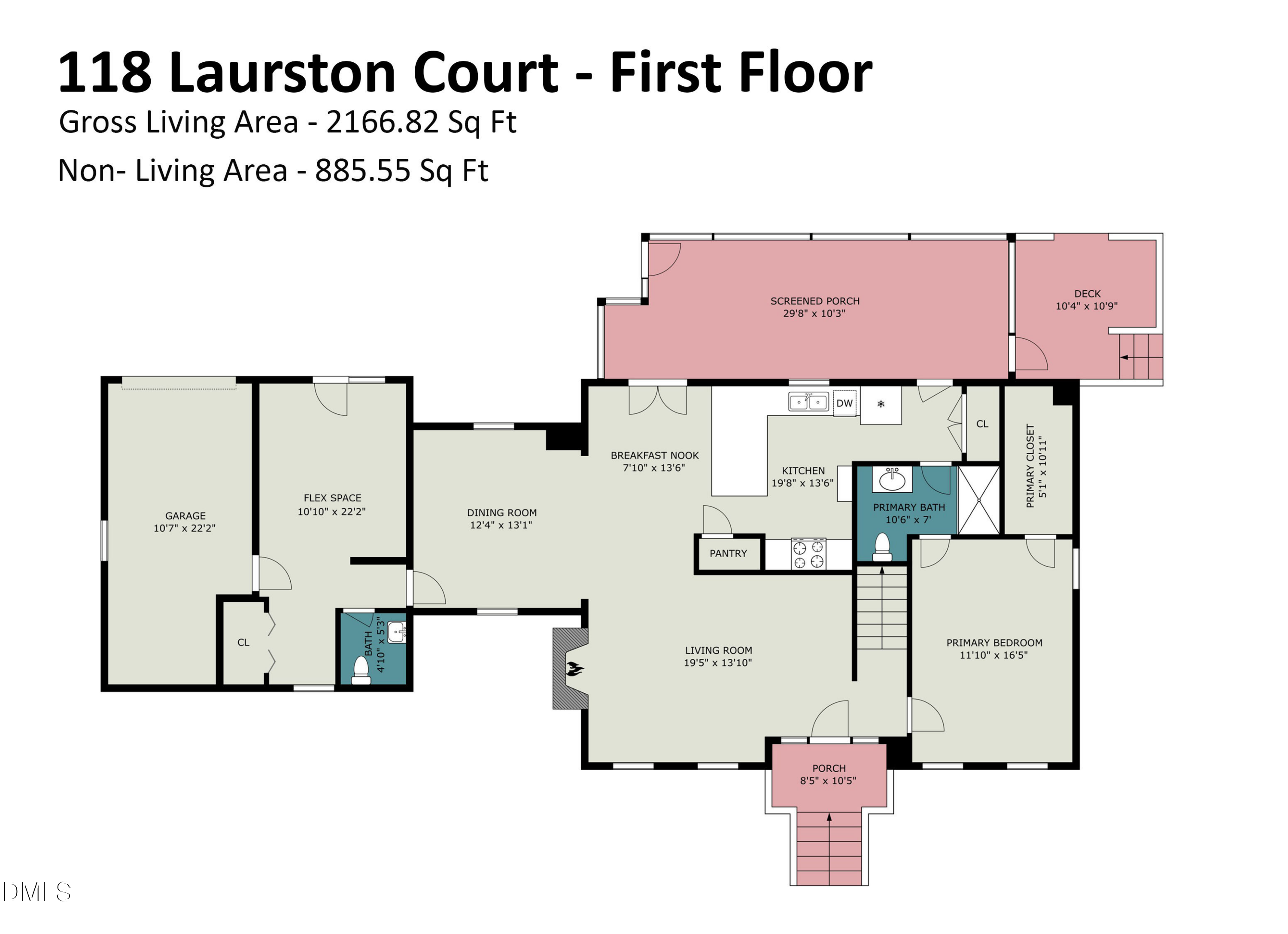 Exterior photo of 118 Laurston Court, Durham, NC 27712. MLS: 10199517