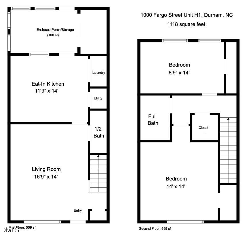 Exterior photo of 1000 Fargo Street H1, Durham, NC 27707. MLS: 10195064