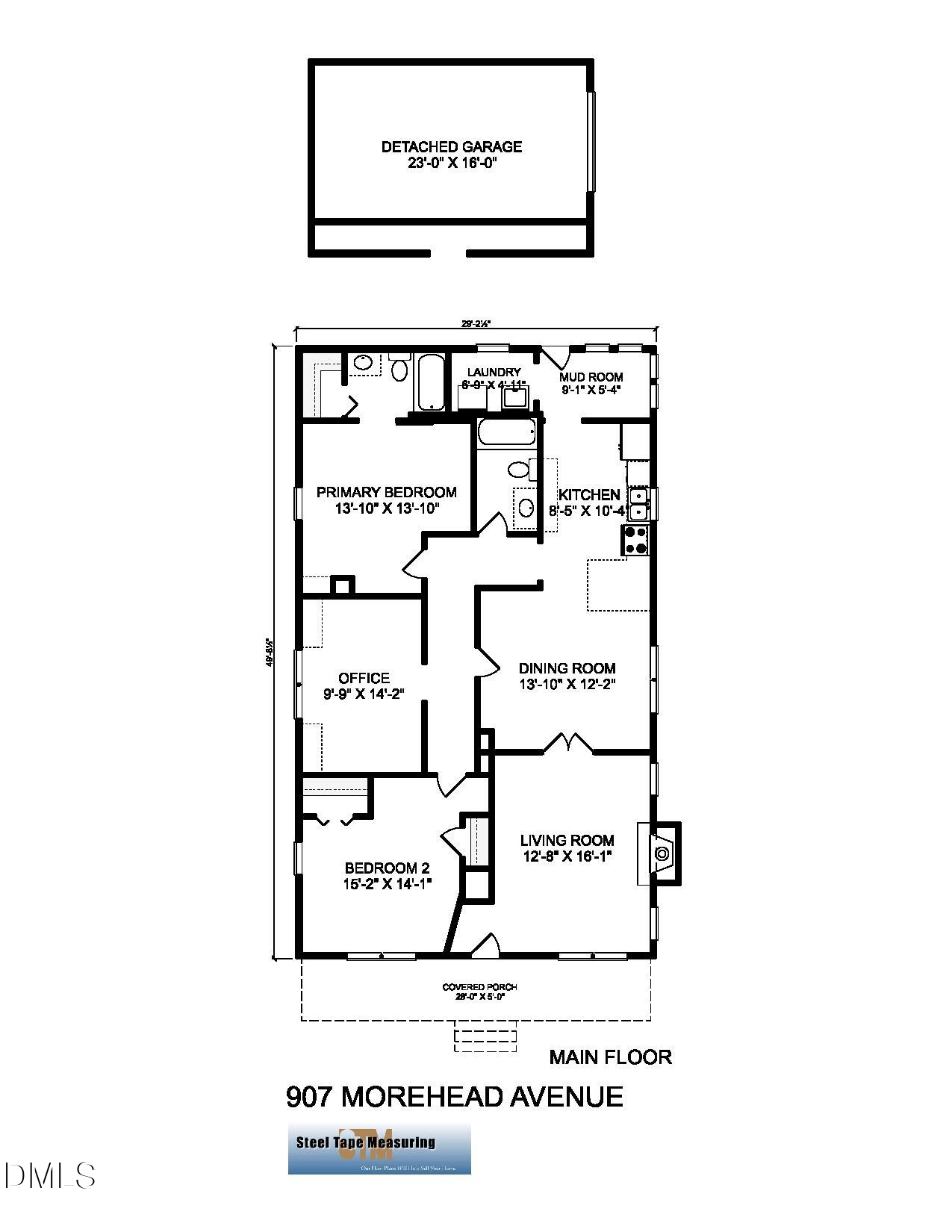 Exterior photo of 907 Morehead Avenue, Durham, NC 27707. MLS: 10186779