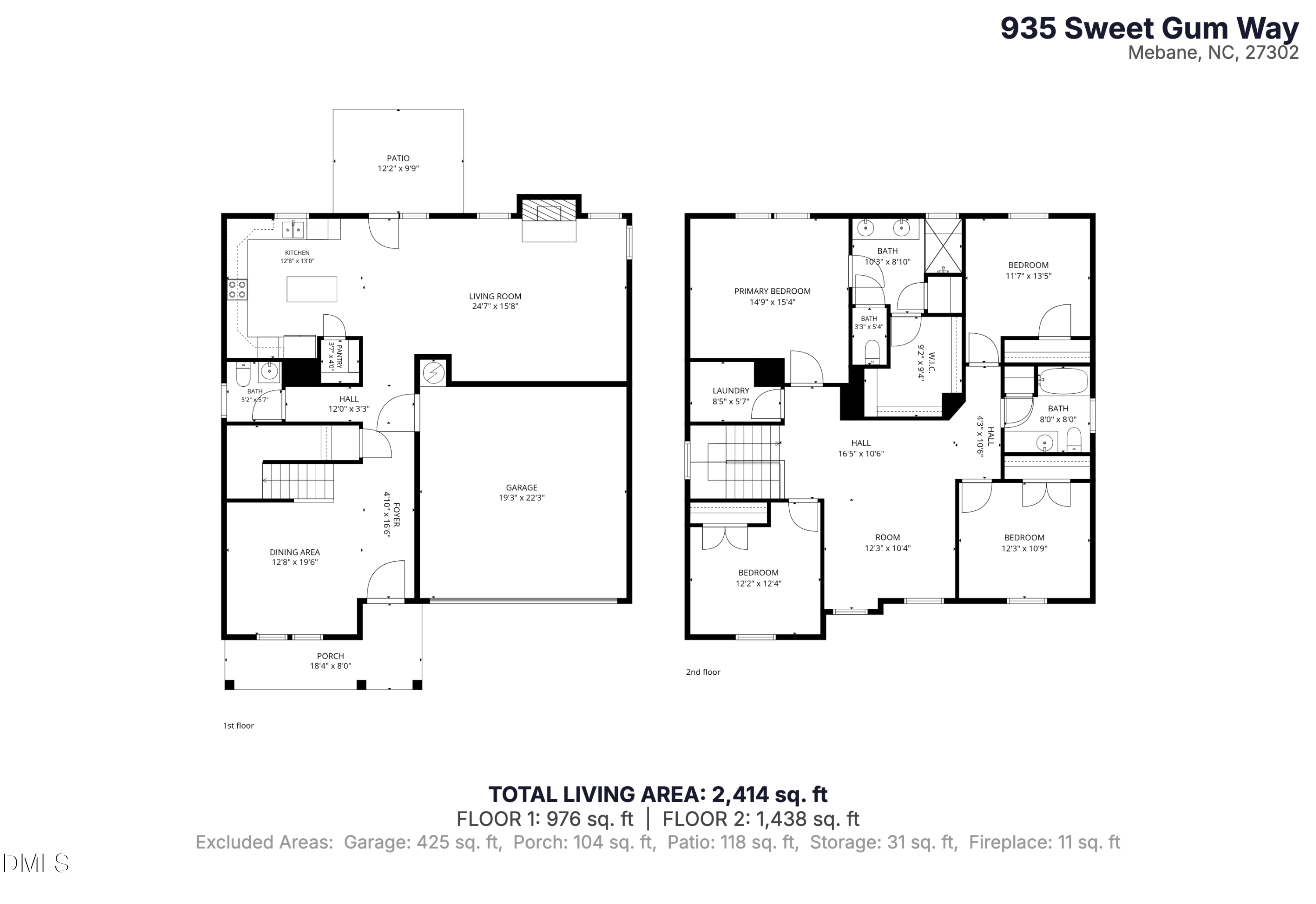 Exterior photo of 935 Sweet Gum Way, Mebane, NC 27302. MLS: 10177731