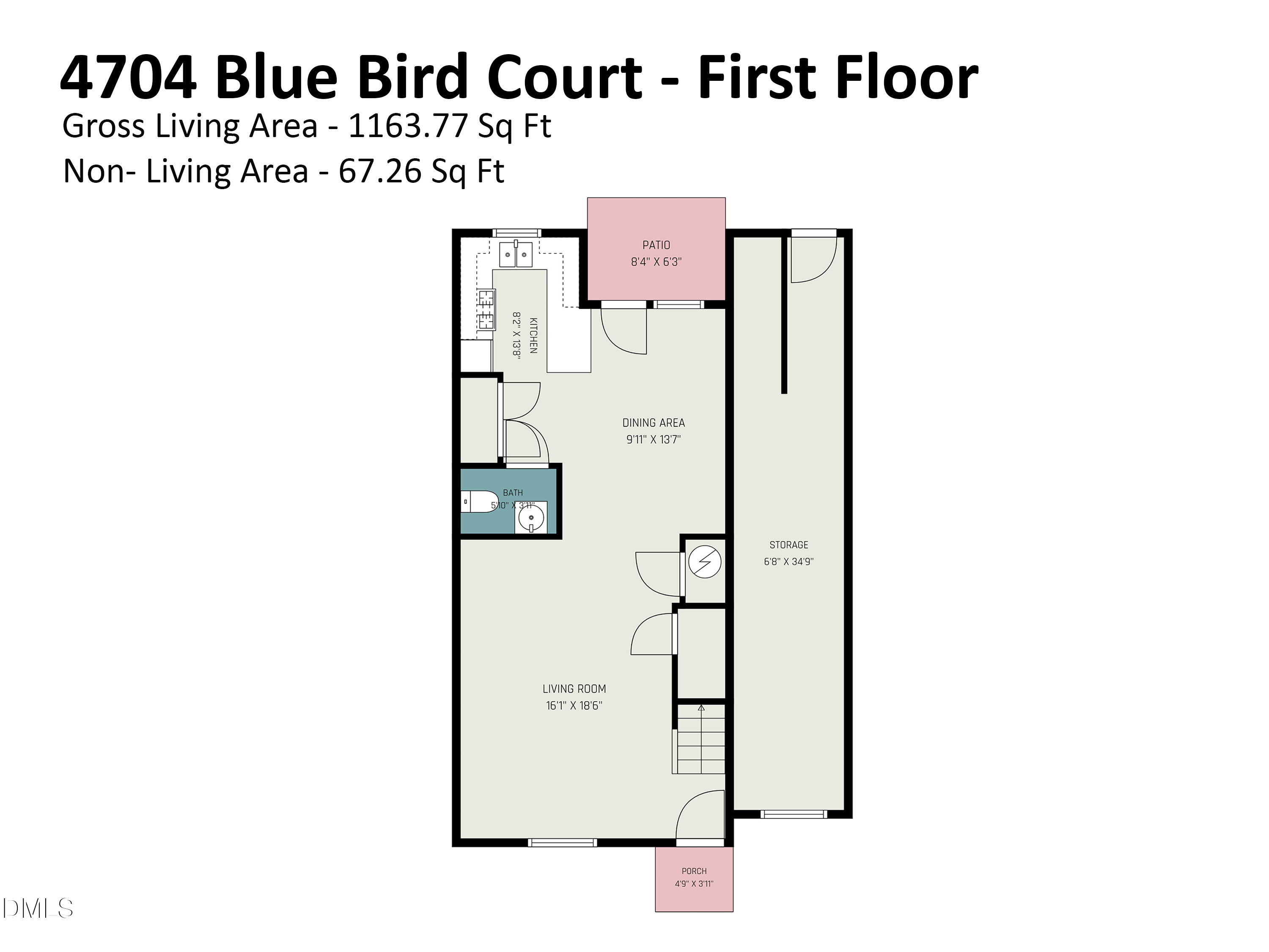 Exterior photo of 4704 Blue Bird Court #D, Raleigh, NC 27606. MLS: 10171093