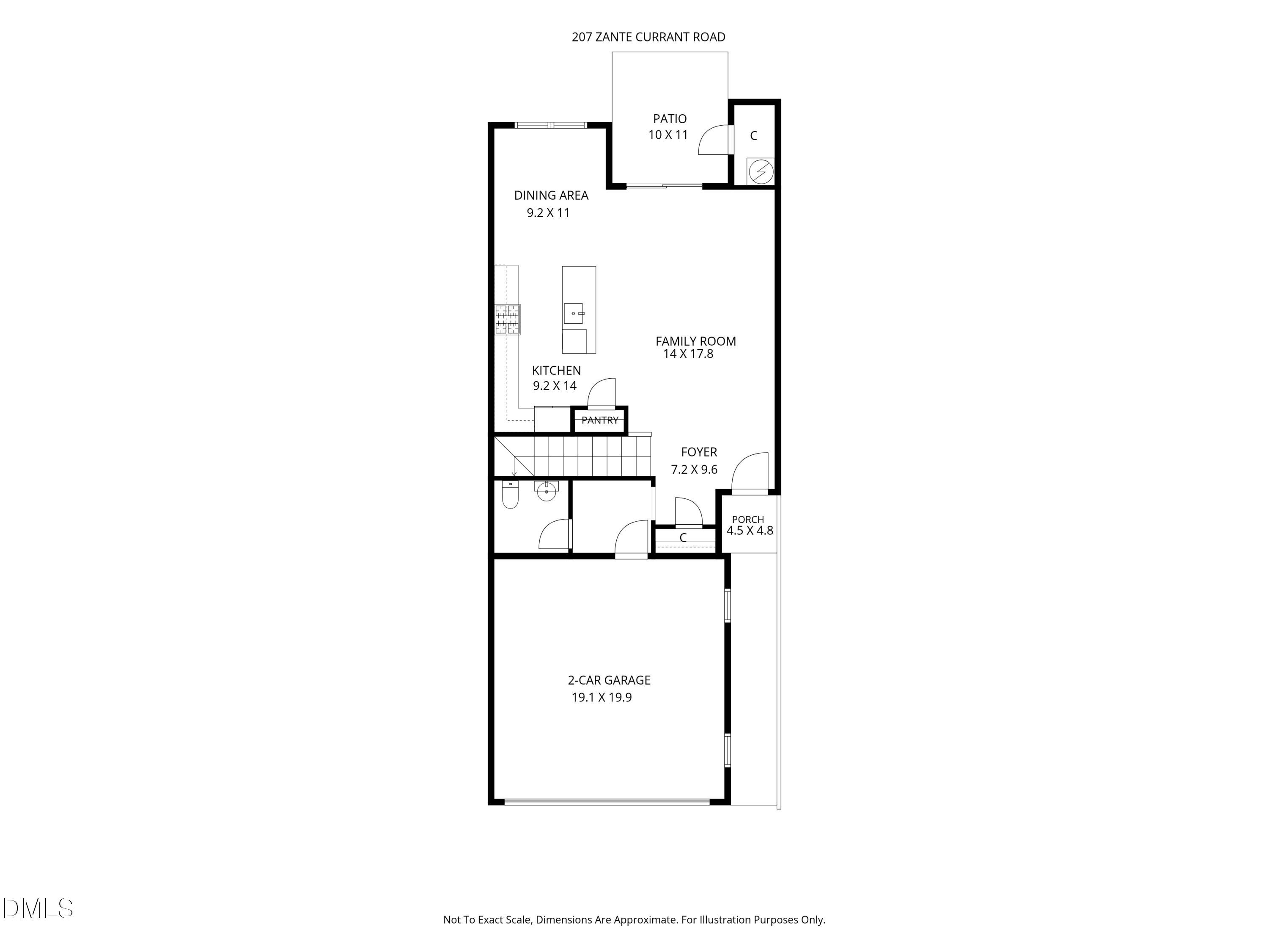 Exterior photo of 207 Zante Currant Road, Durham, NC 27703. MLS: 10196372