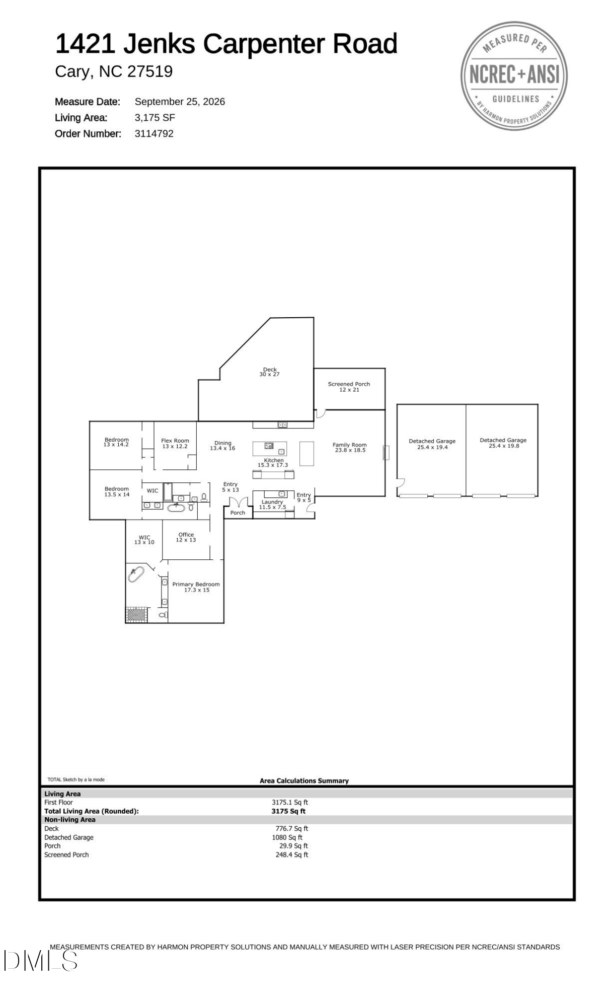 Exterior photo of 1421 Jenks Carpenter Road, Cary, NC 27519. MLS: 10195558