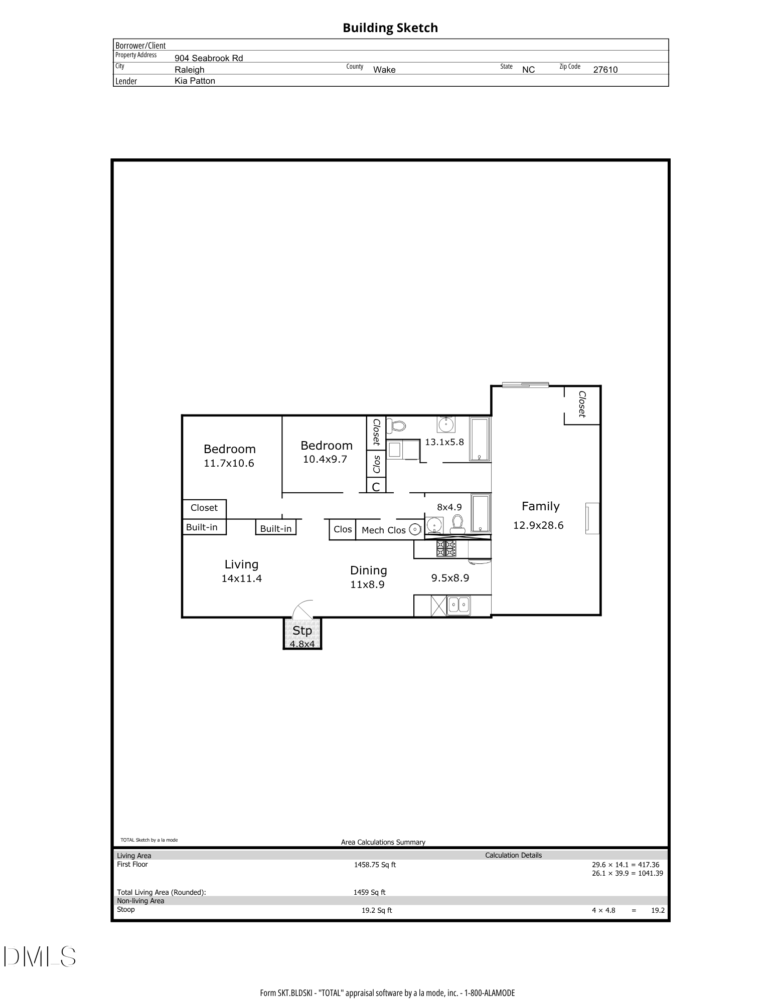 Exterior photo of 904 Seabrook Road, Raleigh, NC 27610. MLS: 10169241