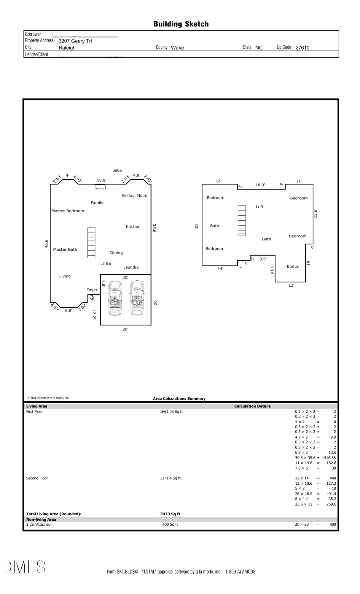 Exterior photo of 3207 Geary Trail, Raleigh, NC 27610. MLS: 10193495