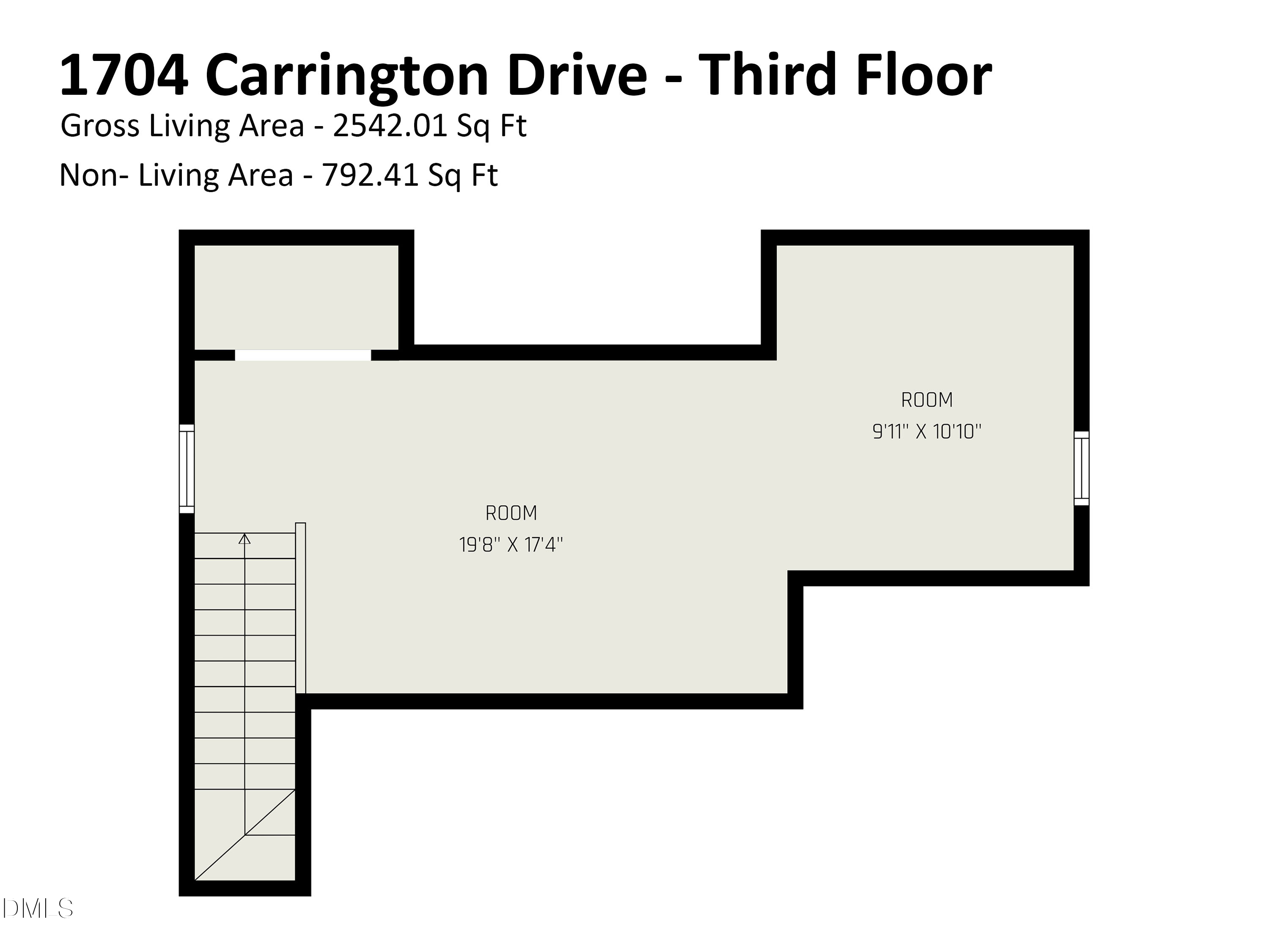 Exterior photo of 1704 Carrington Drive, Raleigh, NC 27615. MLS: 10179749