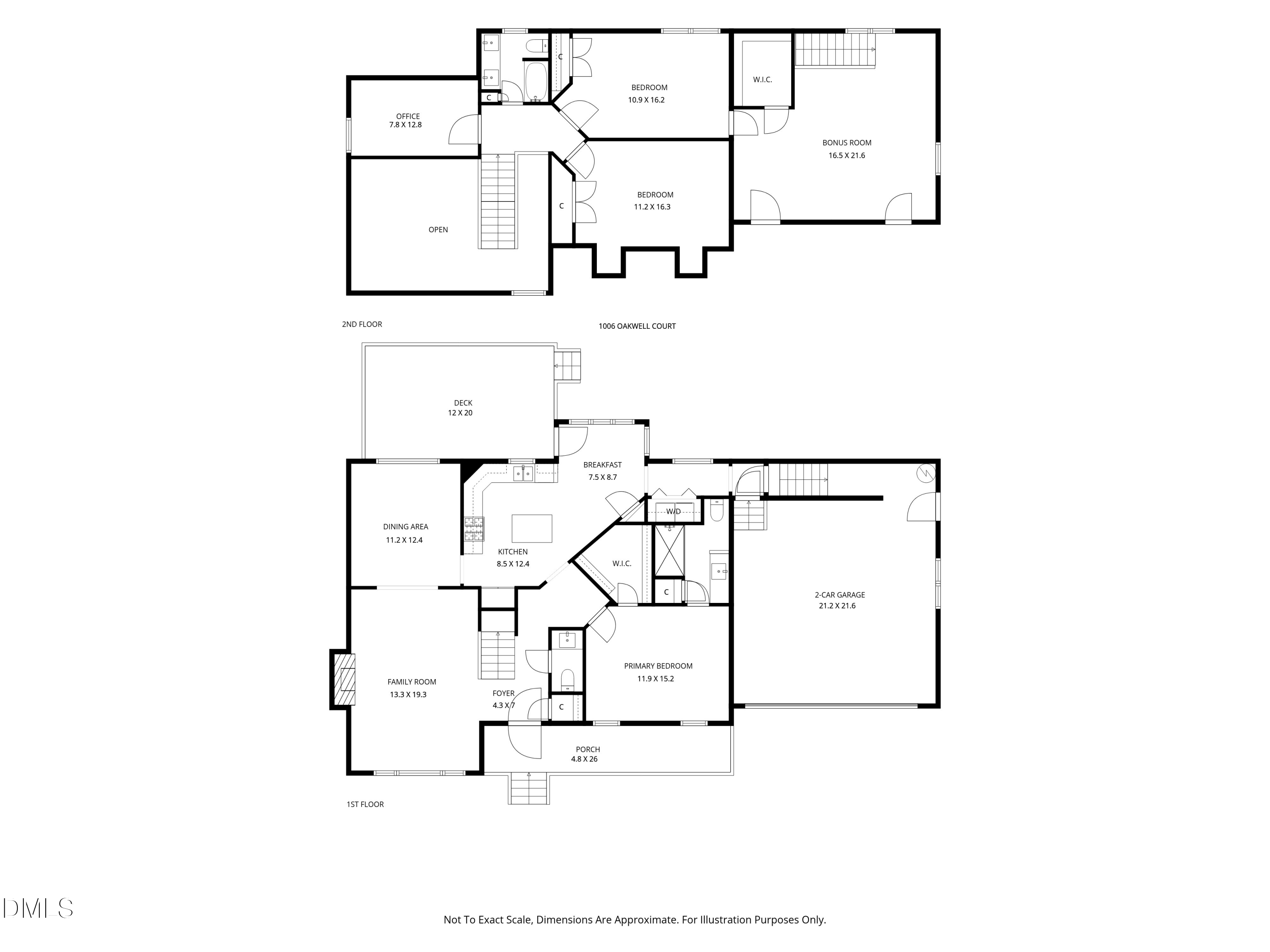 Exterior photo of 1006 Oakwell Court, Apex, NC 27502. MLS: 10187436